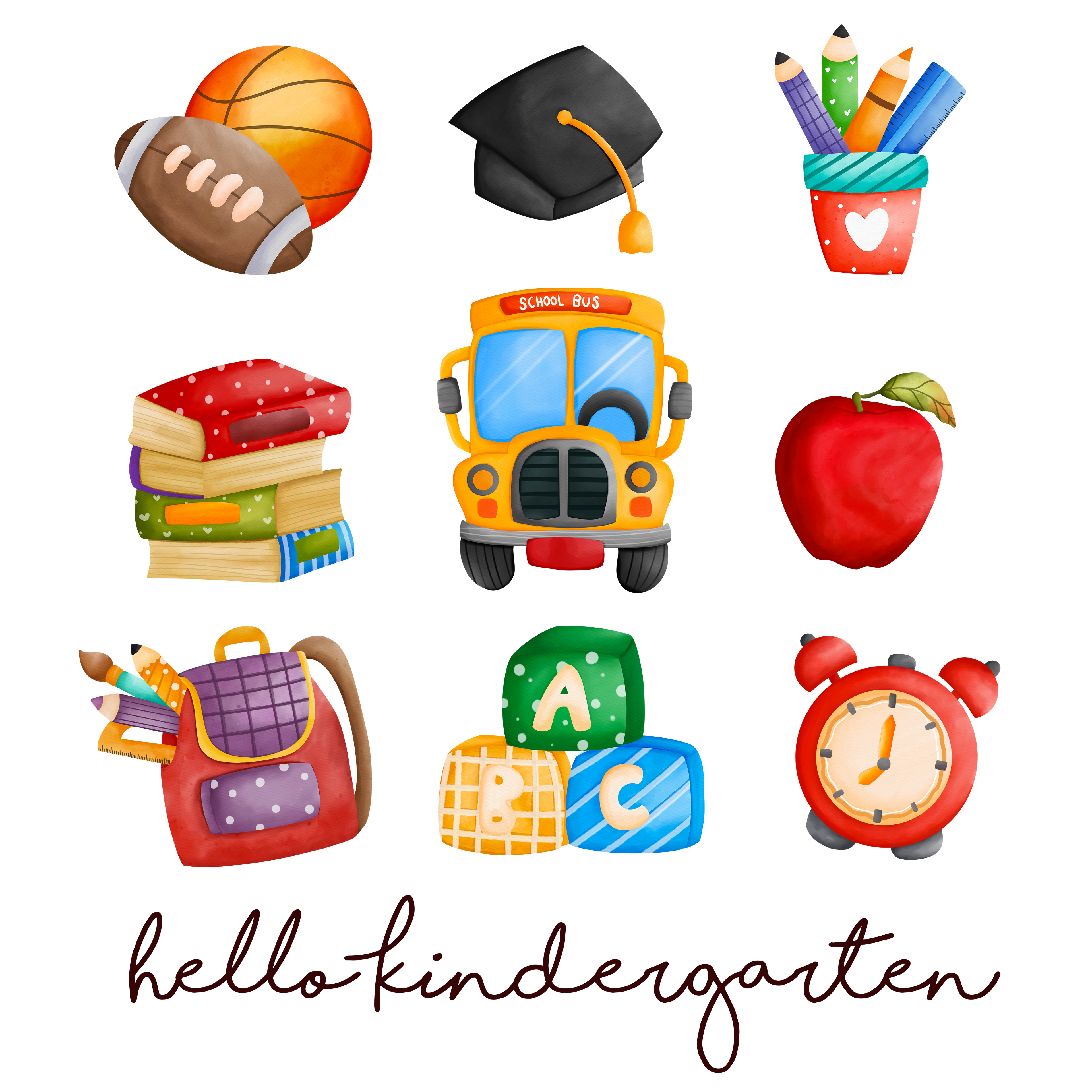 Back to School 111 - A01 L240624 20 Hello Kindergarten