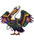 Mardi Gras 648 - Mardi Gras Pelican Party Mardi Gras Lover Sweatshirt