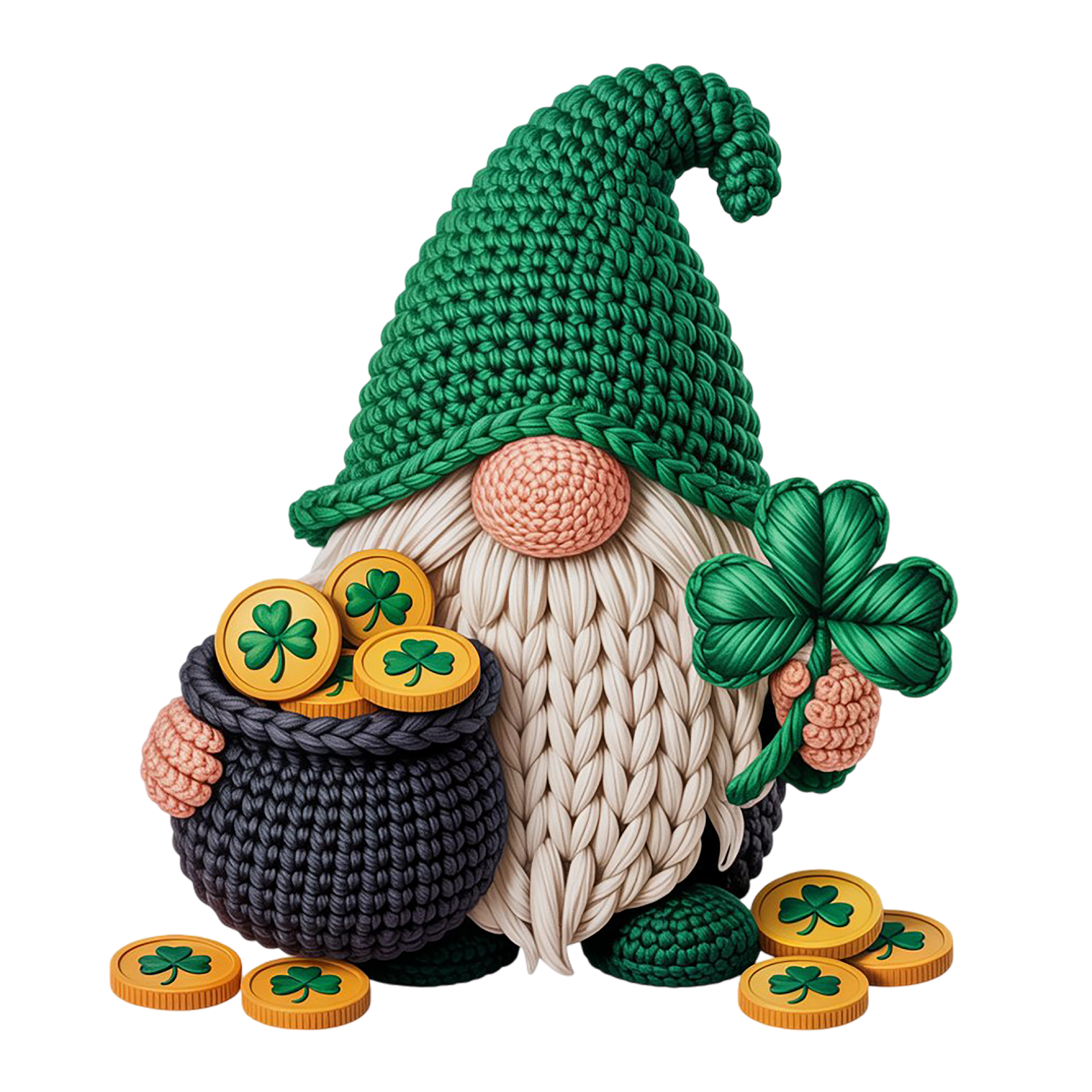 St. Patrick's Day 118 - St Patricks Day Crochet Gnome 139020606 St Patrick’S Day Crochet Gnome Png