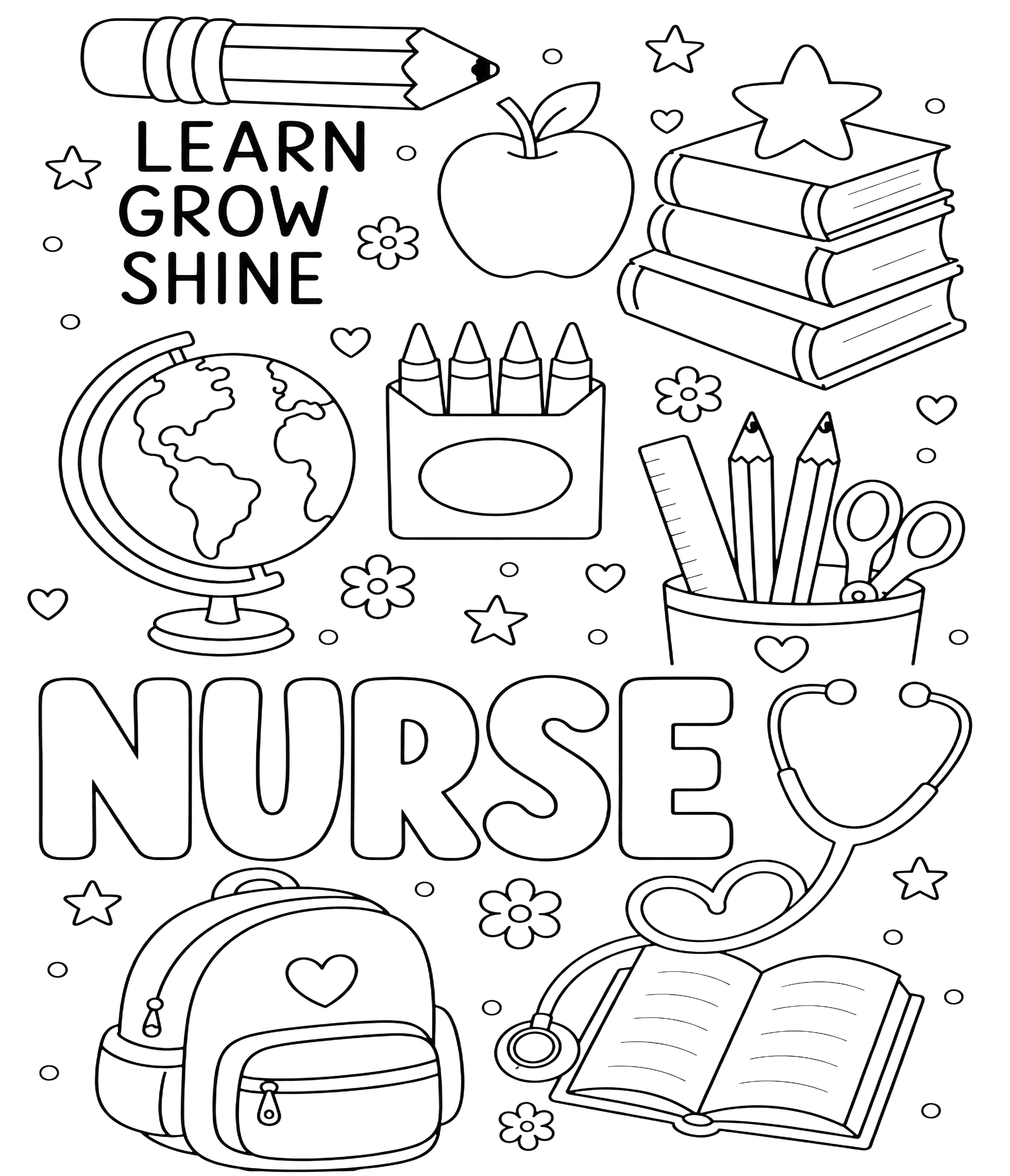 Randomness 1230 - Nurse Line Art School