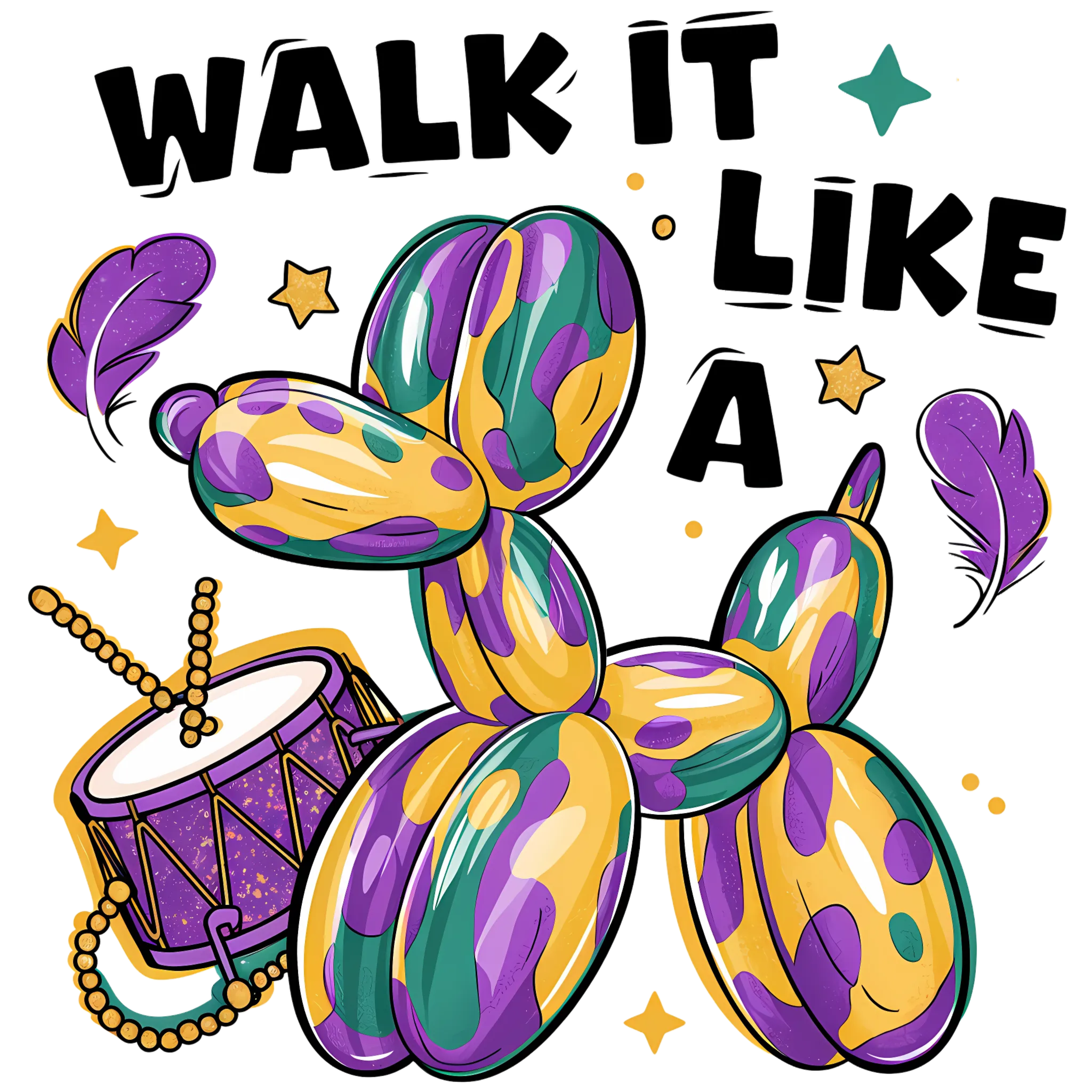 Mardi Gras 1035 - Walk It Like A Dog 112234751 Walk It Like A Dog Mardi Gras Png