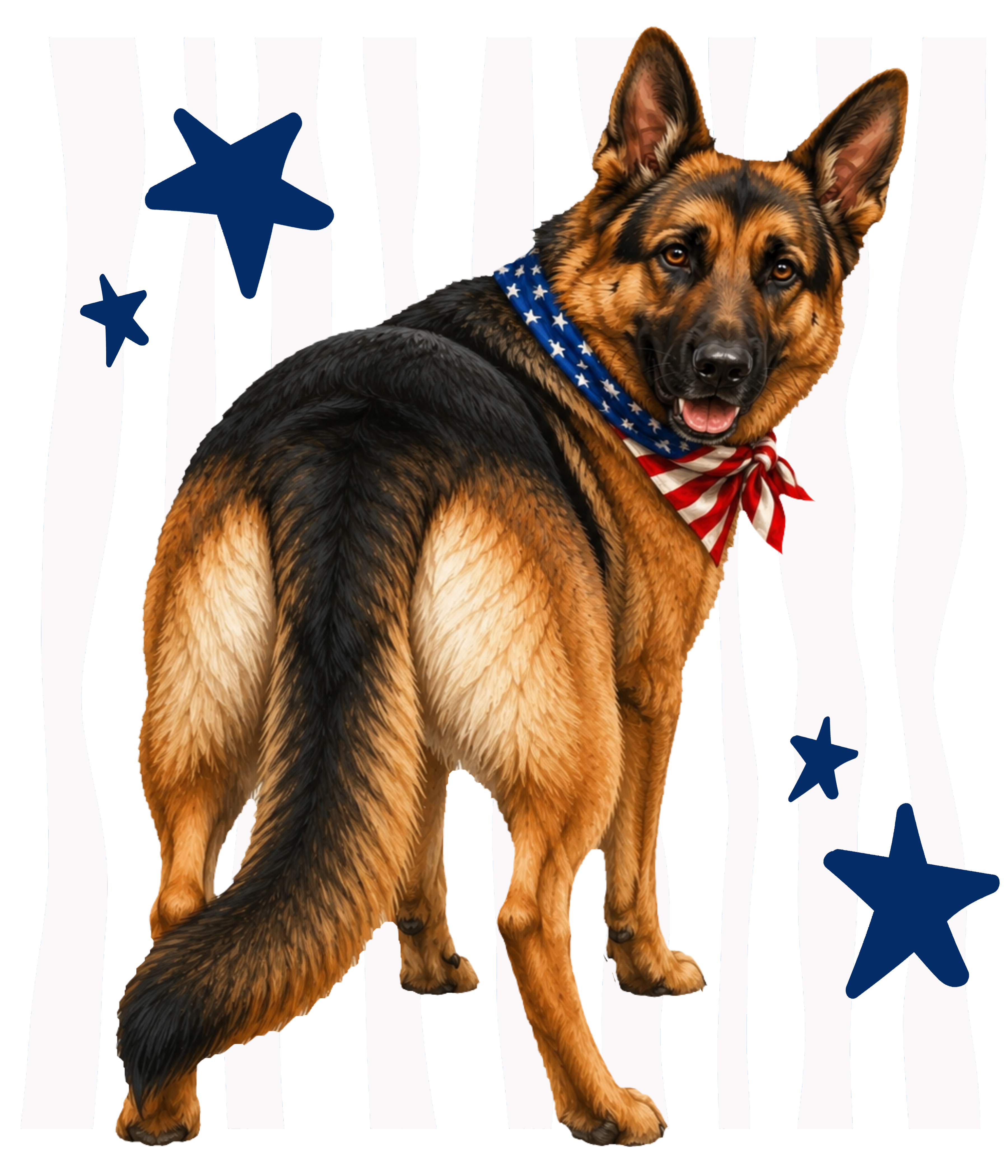 Randomness 704 - German Shepherd Back Usa