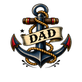 Randomness 521 - Dad Tattoo Anchor Front Pocket