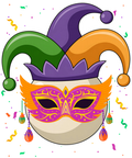 Mardi Gras 307 - Billiard Ball Mardi Gras Jester Hat Costume Carnival Tee Sweatshirt