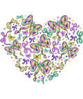 Mardi Gras 585 - Mardi Gras Coquette Bow Heart Fat Tuesday Kids Girls Women T Shirt