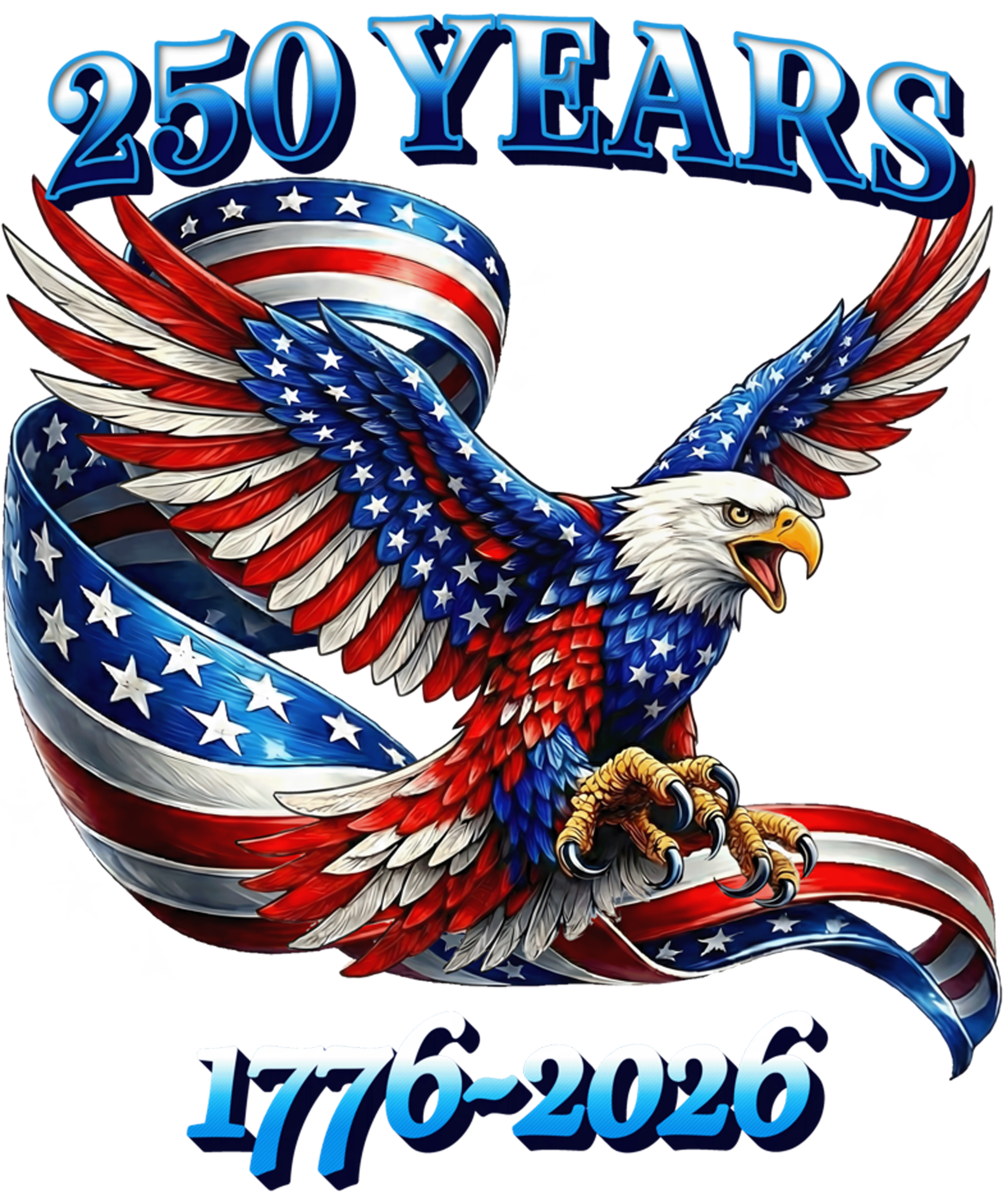 4th of July 44 - 250 Years American Anniversary 250th Independence Day Sweatshirt (1)
