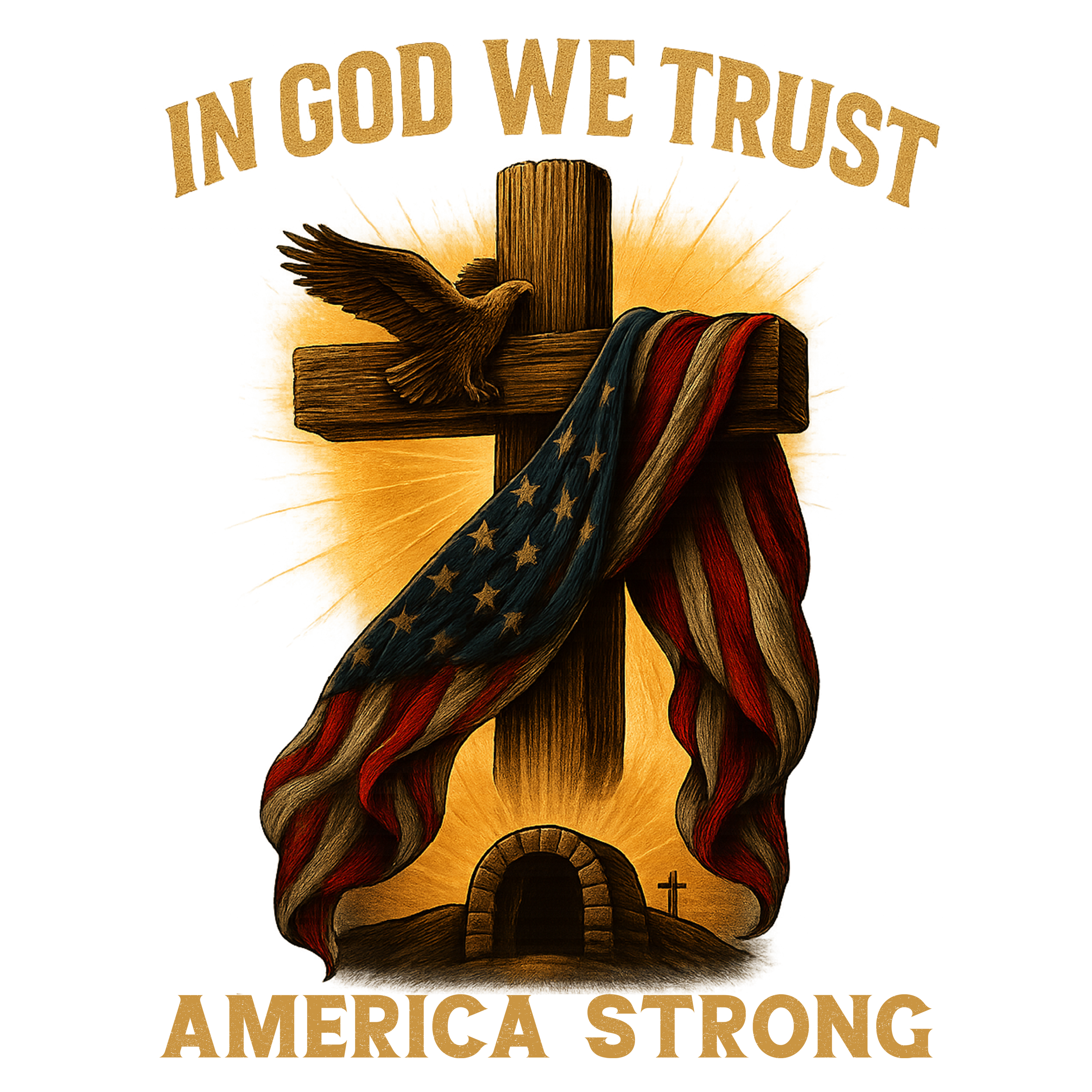 Christian 345 - In God We Trust America Strong