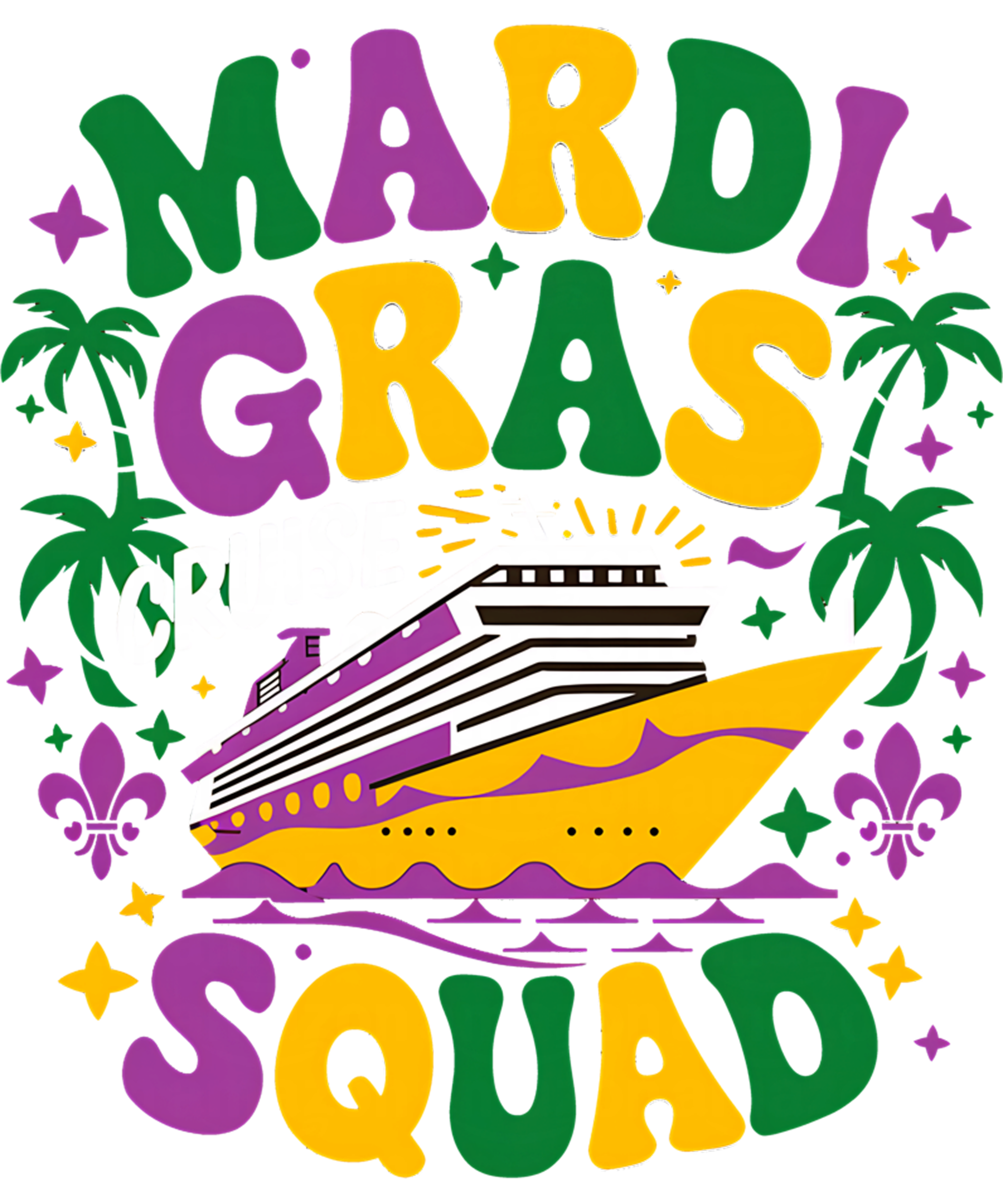 Mardi Gras 601 - Mardi Gras Cruise Crew 2026 Family Friend Group Vacations Sweatshirt (5)