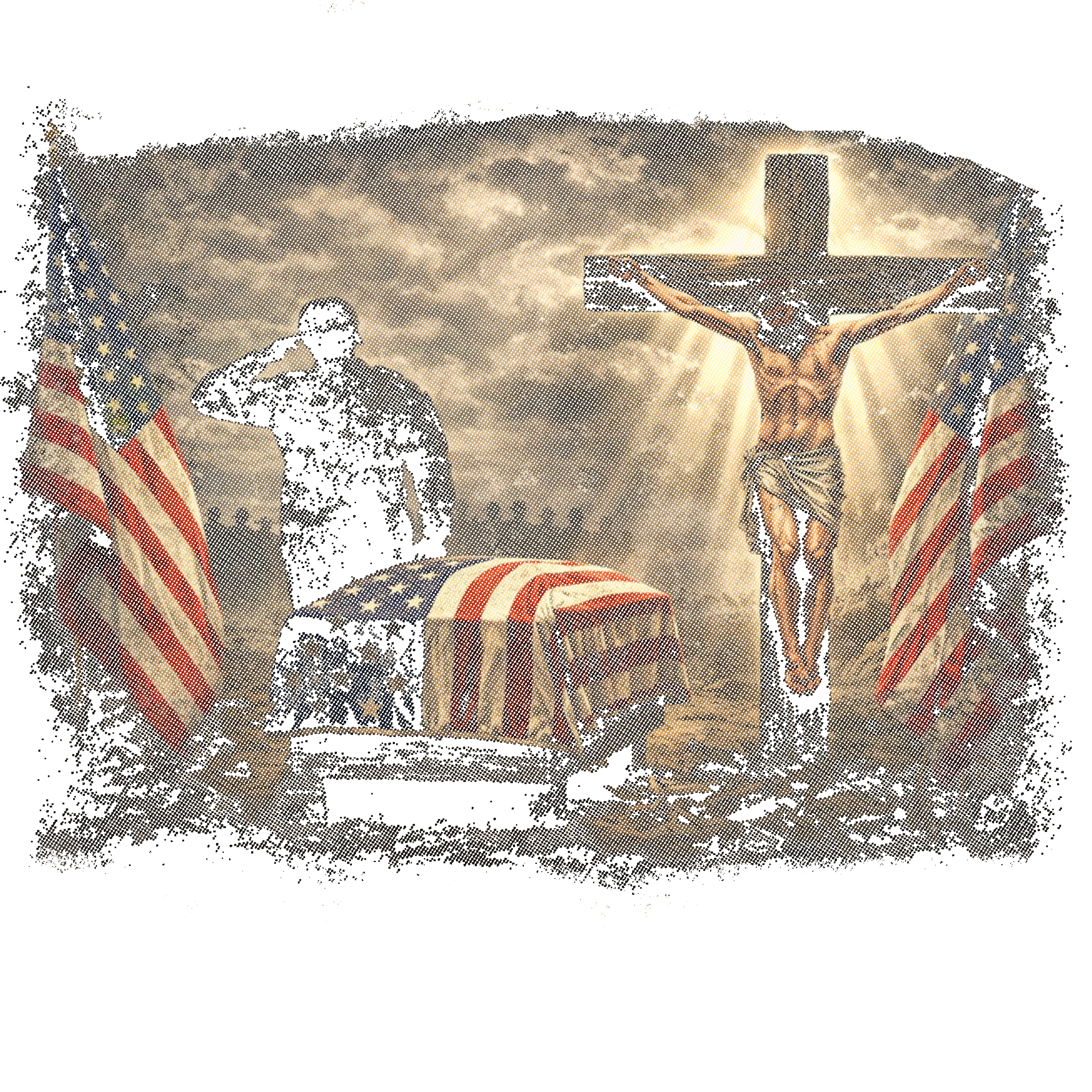 Randomness 1090 - Memorial Day Halftone