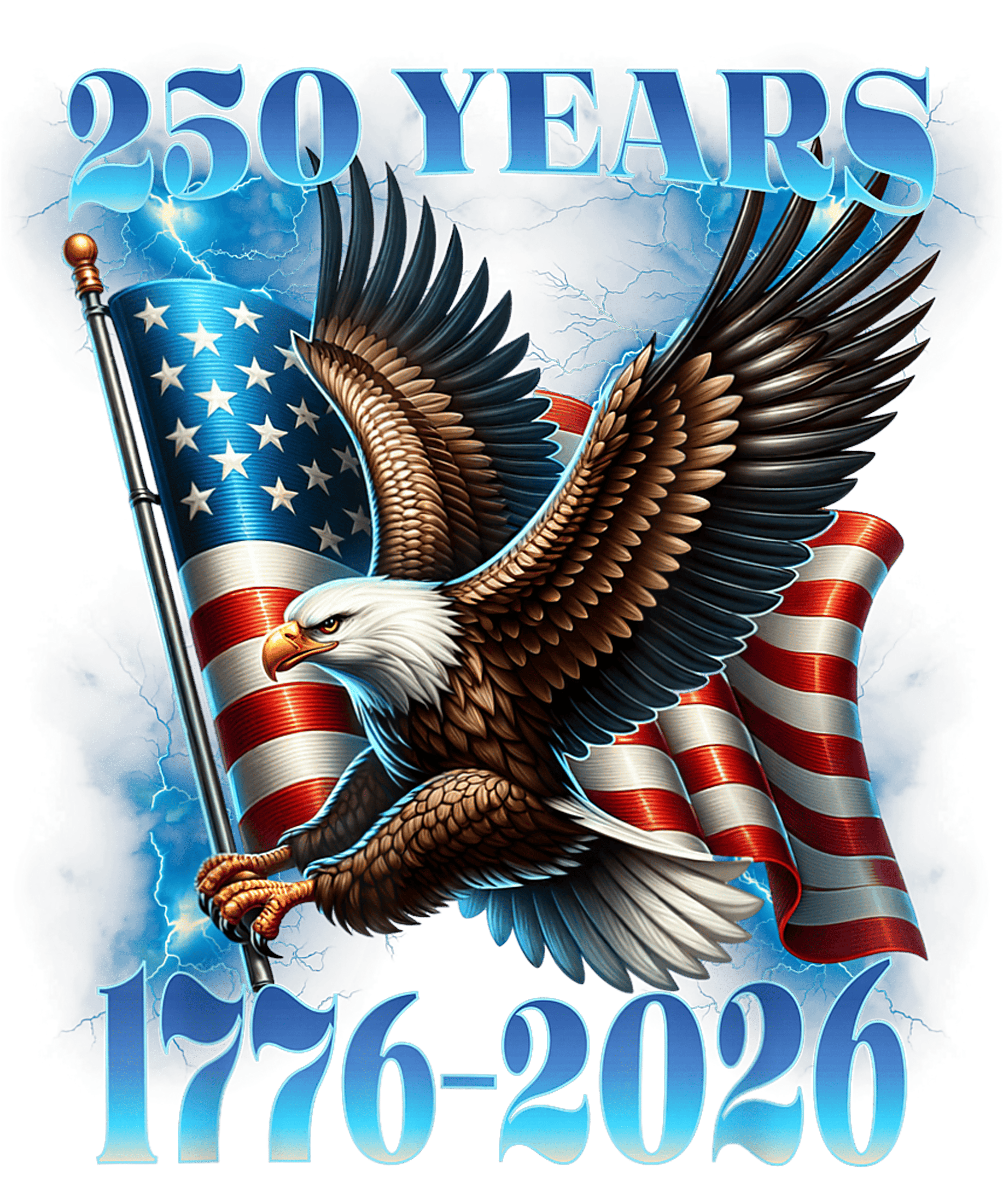 4th of July 37 - 250 Years American 1776 2026 250th Usa Patriotic 4th Of July T Shirt