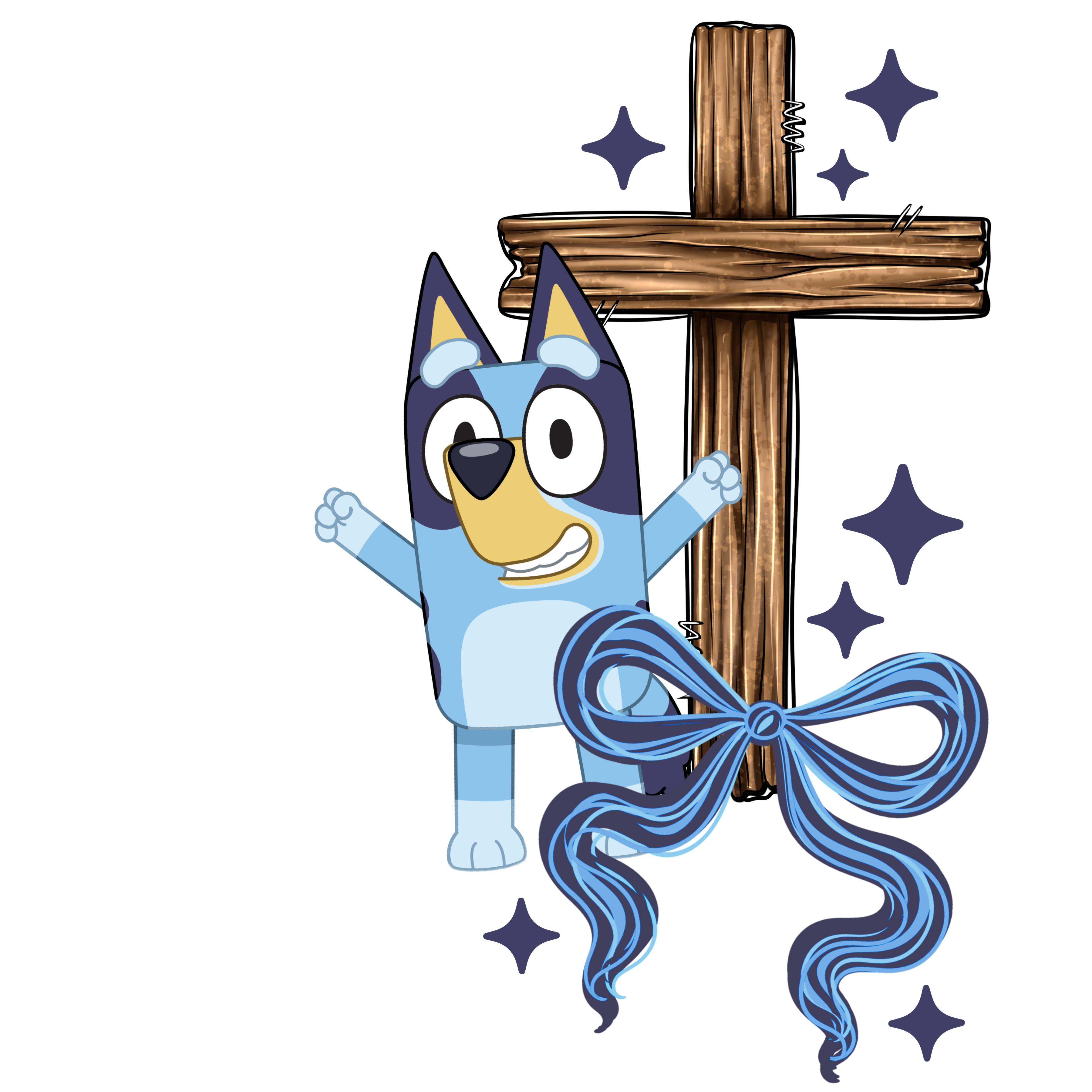 Randomness 894 - Jesus Bluey Sleeve