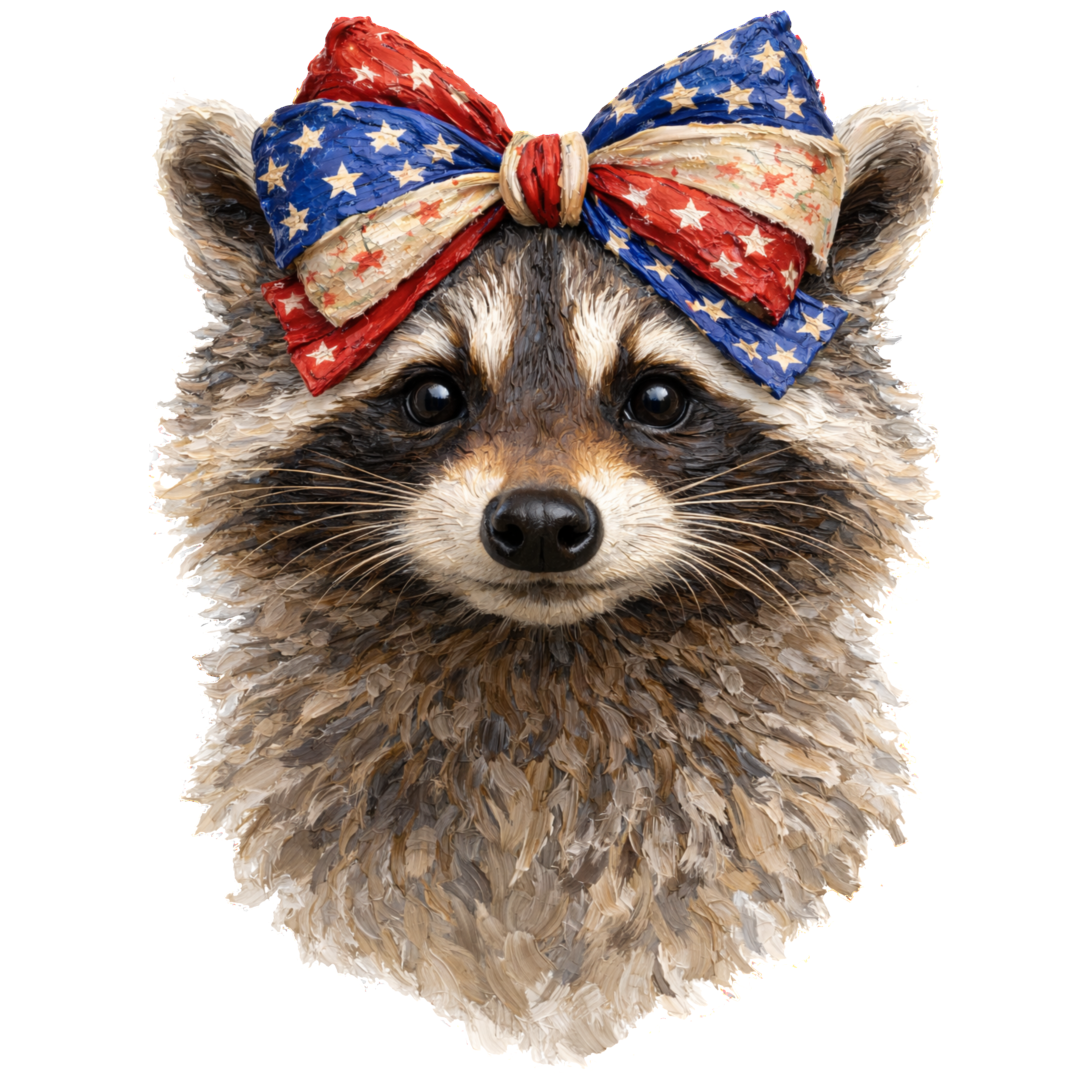 Randomness 880 - Impasto Raccoon America