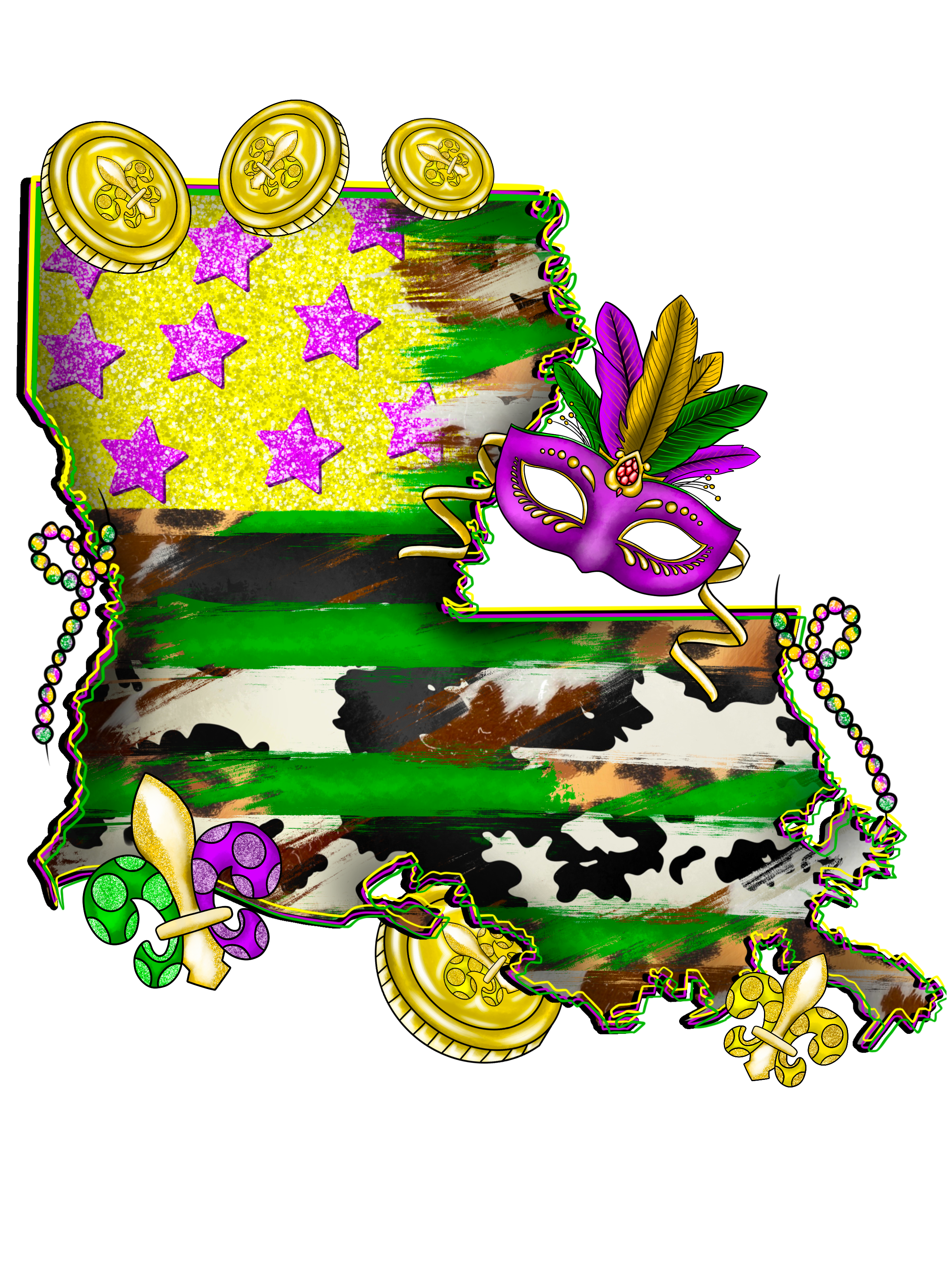 Mardi Gras 780 - Mardigrasflaglouisiana