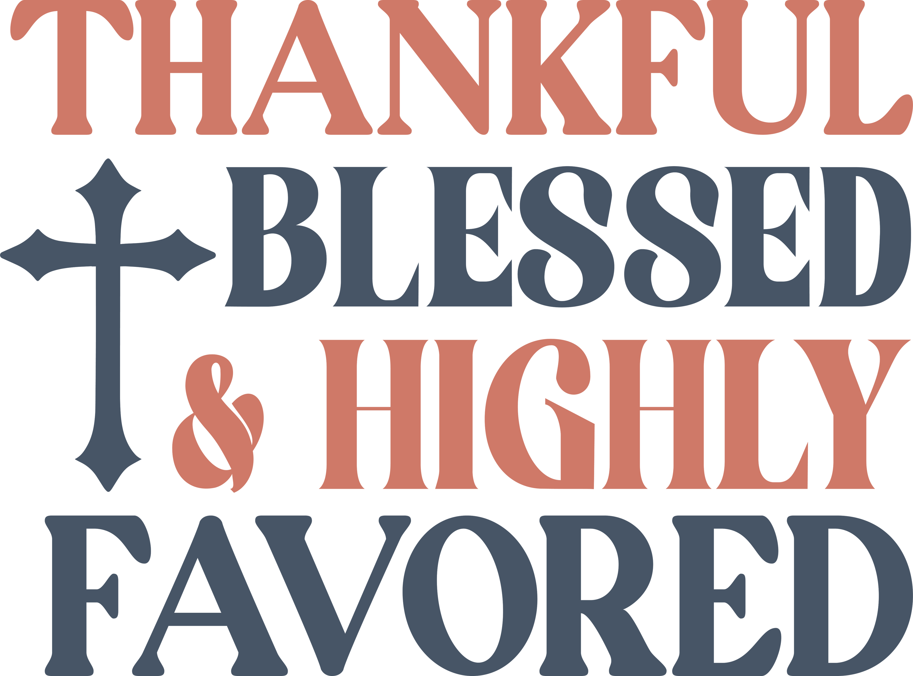 Christian 637 - Thankful, Blessed & Highly Favored