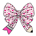 Valentine's Day 118 - Teacher Coquette Bow