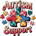 Autism 270 - Autism Awareness Coquette Bow Png