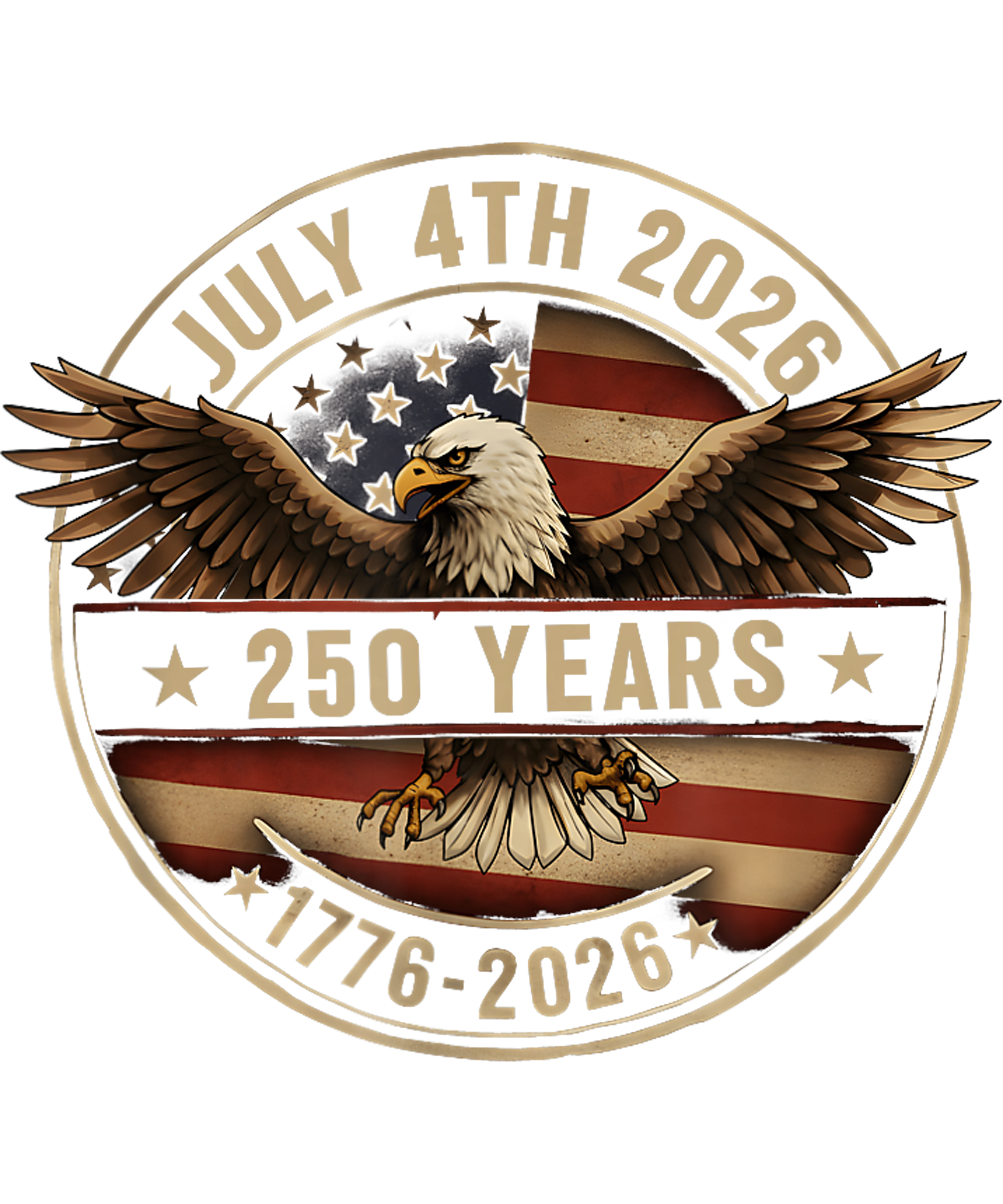 4th of July 41 - 250 Years American 250th Anniversary Us Usa Flag 4th Of July T Shirt (4)