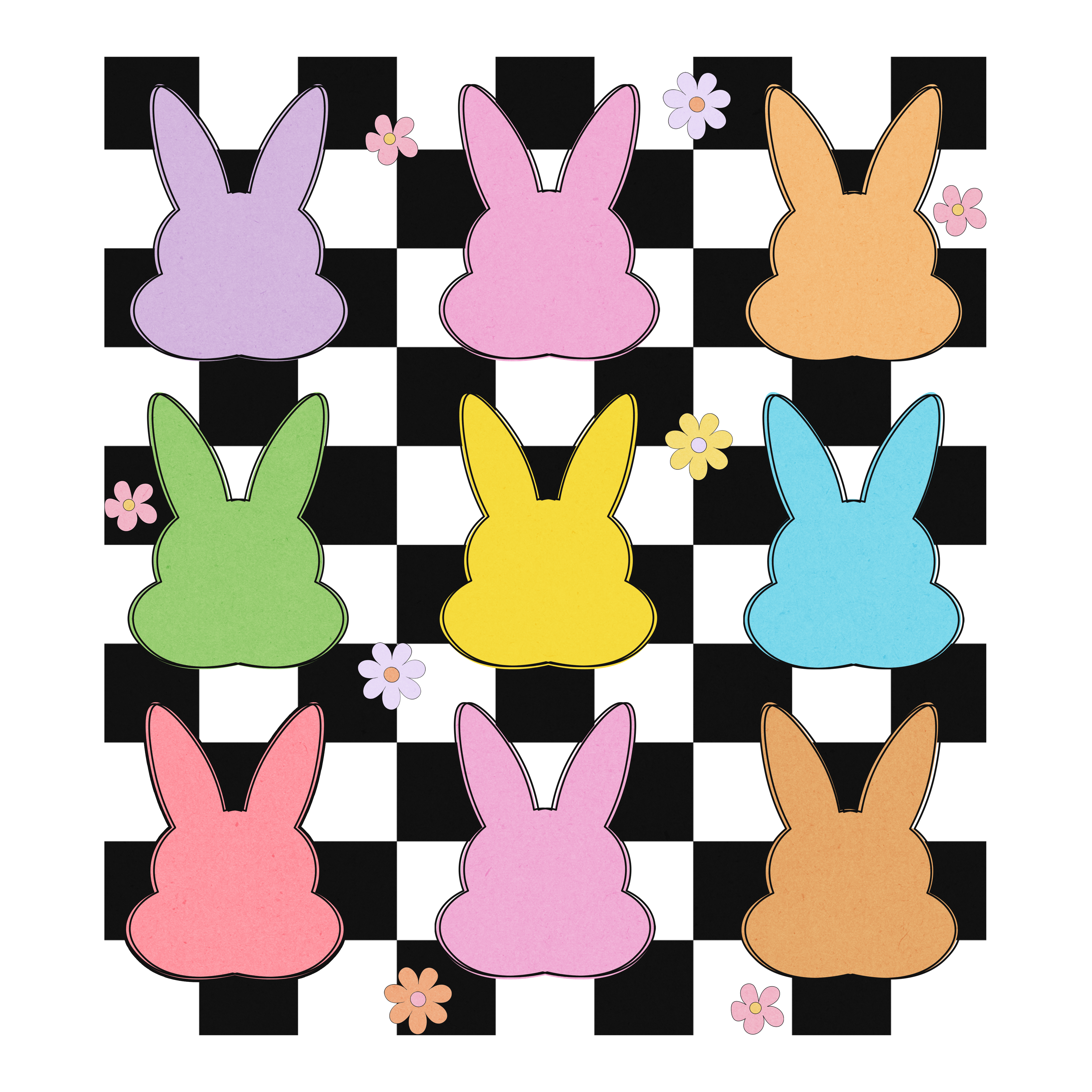 Easter 13 - Checkred Bunnies