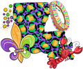 Mardi Gras 510 - Leopard Louisiana Mardi Gras Png 58875532 Louisiana