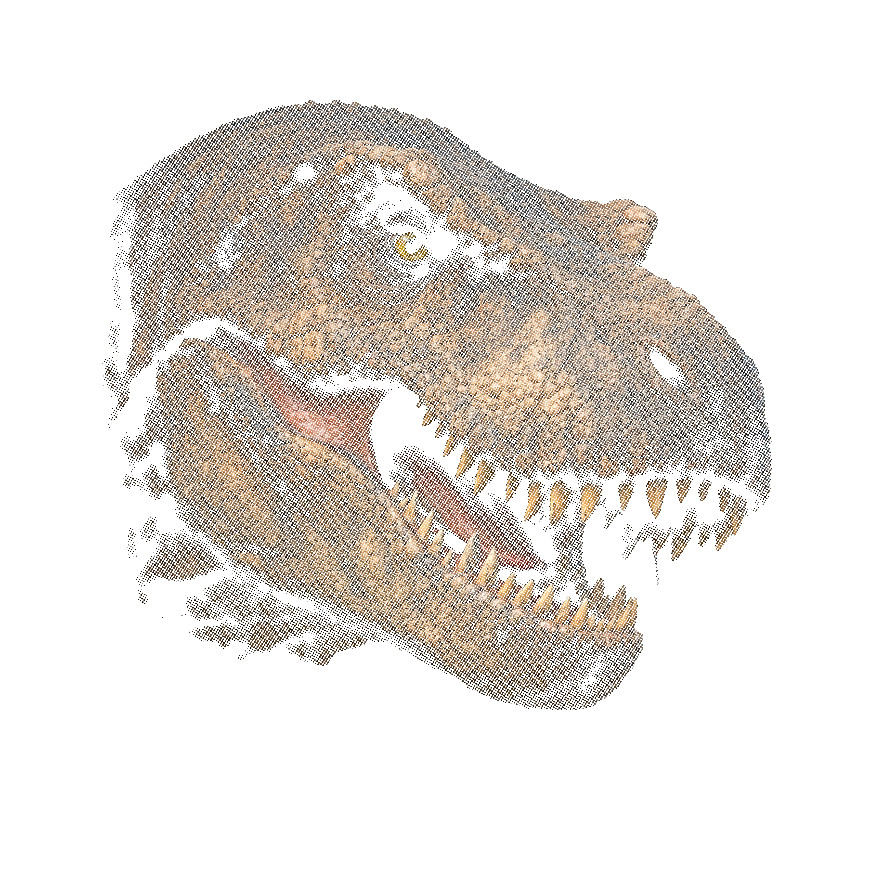 Randomness 812 - Halftone T Rex