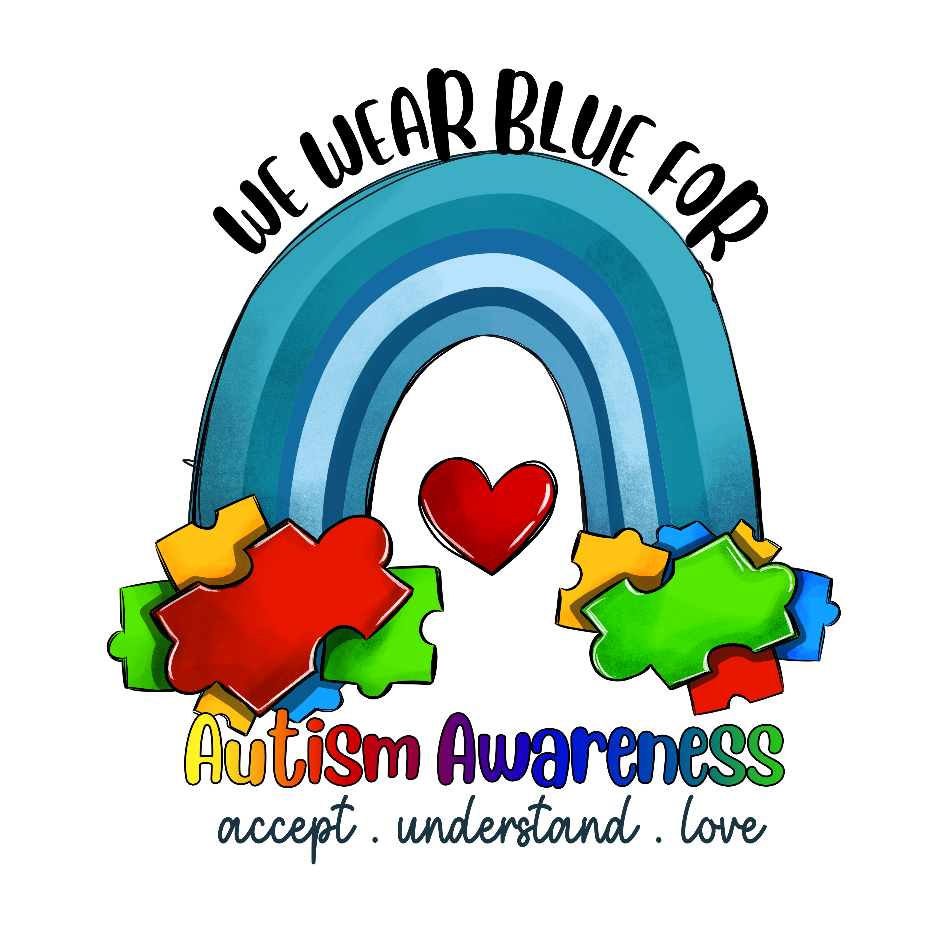 Autism 754 - Copy Of A05 L240414 16 Autism Awareness Puzzle 16