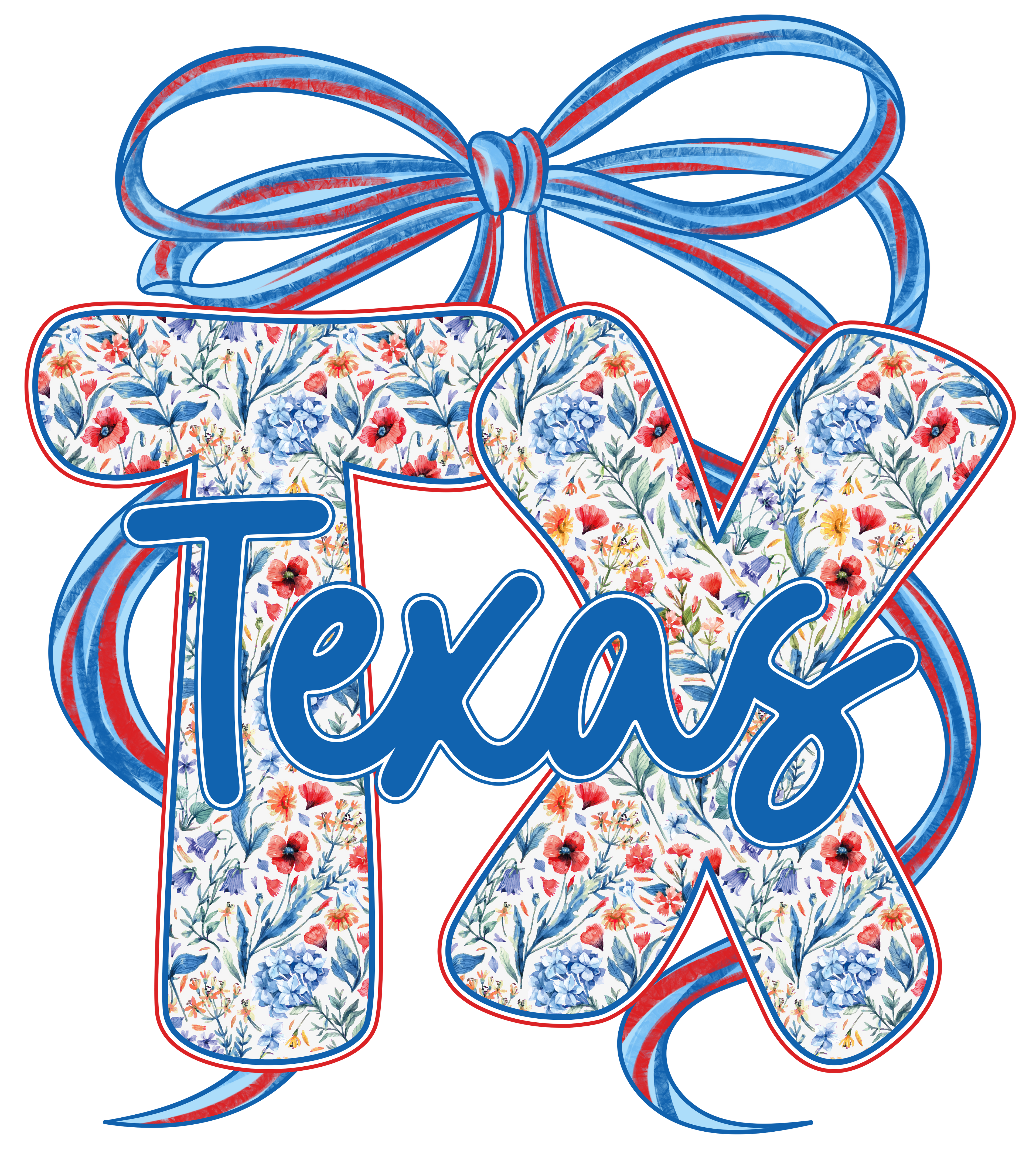 4th of July 415 - Or 02062025 Nhuy Coquette Bow Texas Tx America 4th Of July