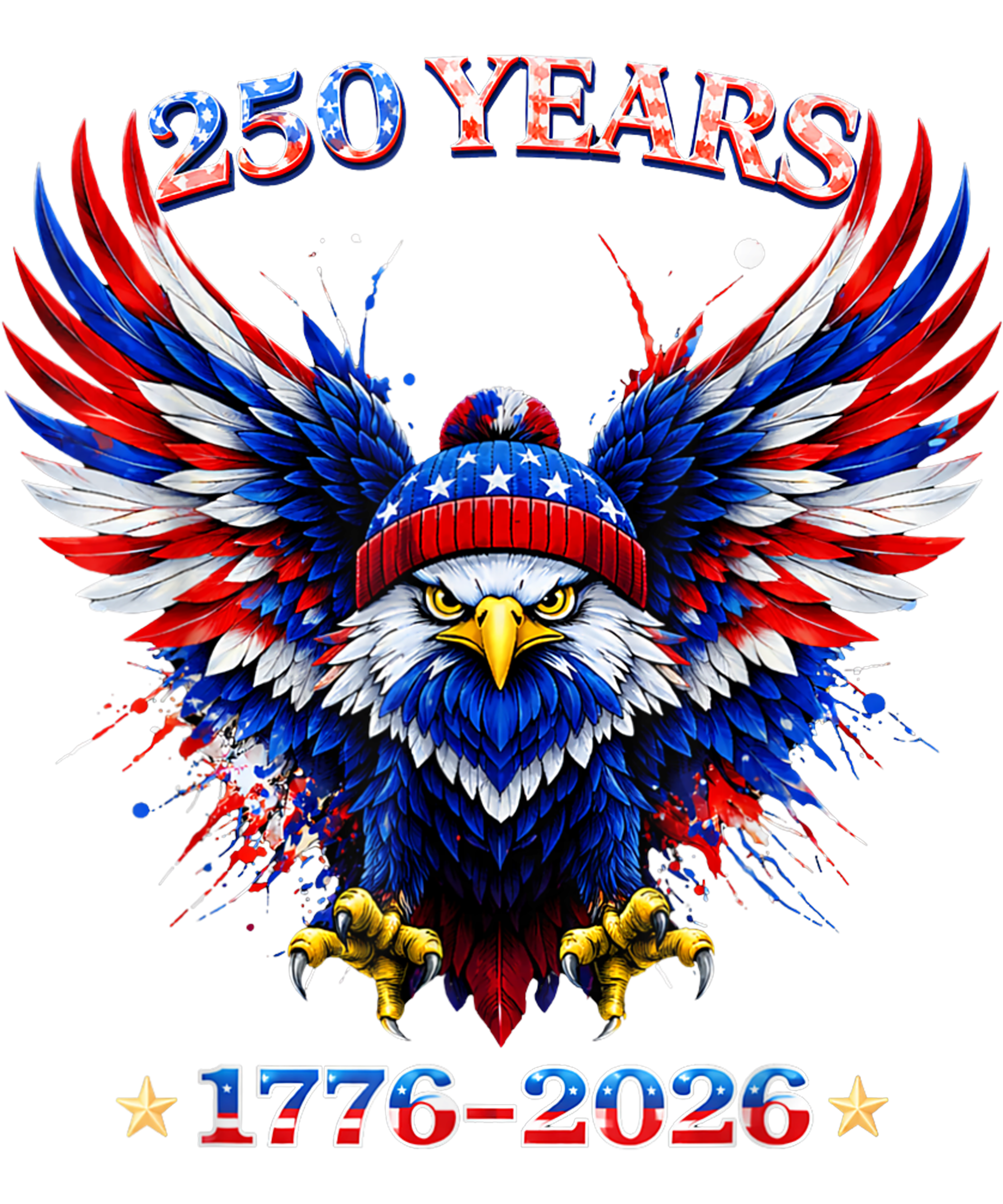 4th of July 550 - Usa Independence 250th Anniversary 1776 2026 Patriotic Eagle T Shirt (1)