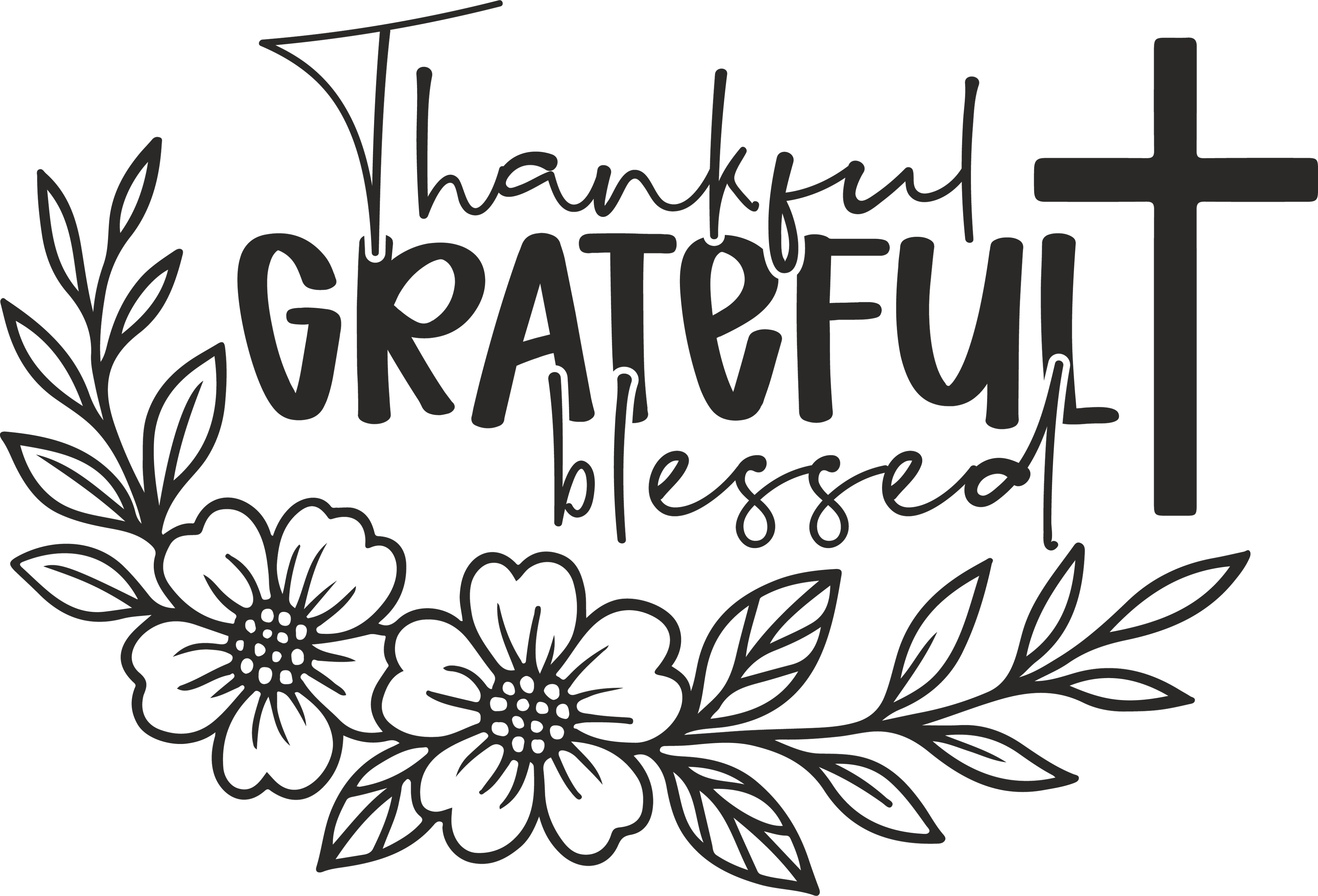 Christian 636 - Thankful Grateful Blessed