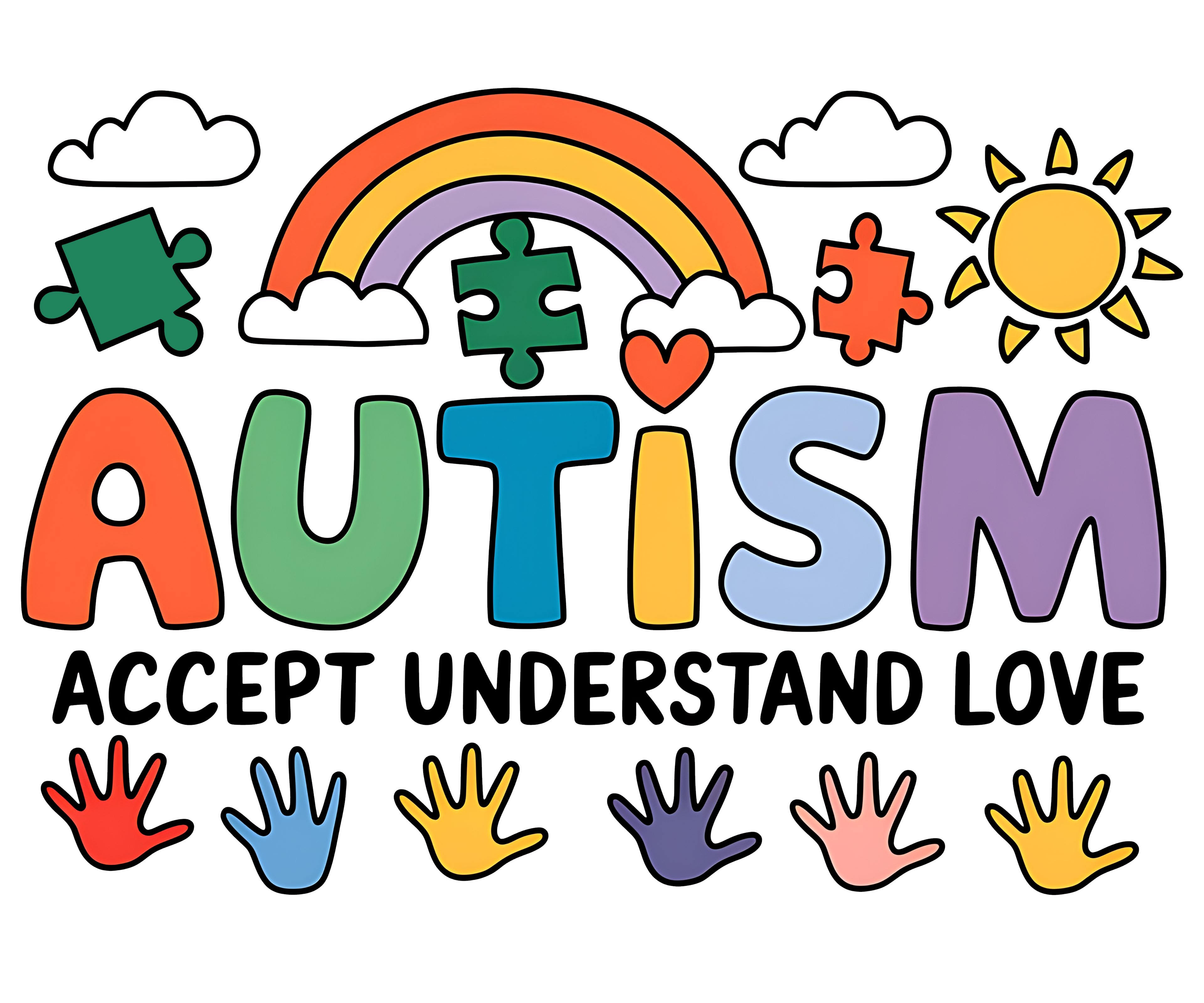 Autism 880 - Copy Of Colorful Retro Nurse Png, Brushstroke Nurse