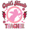 Valentine's Day 32 - Cupid Favorite Teacher Distressed