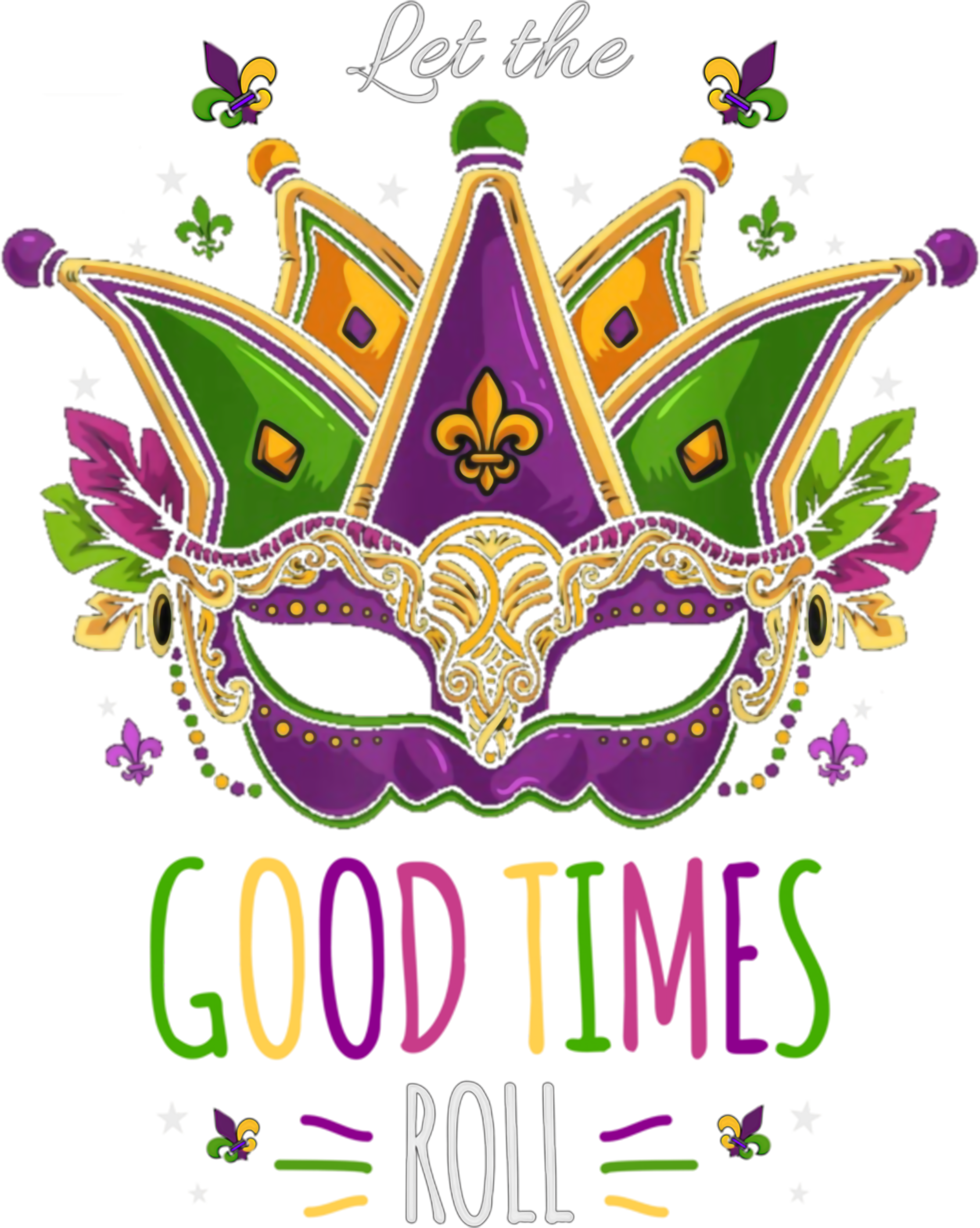 Mardi Gras 511 - Let The Good Times Roll Mardi Gras Pullover Hoodie