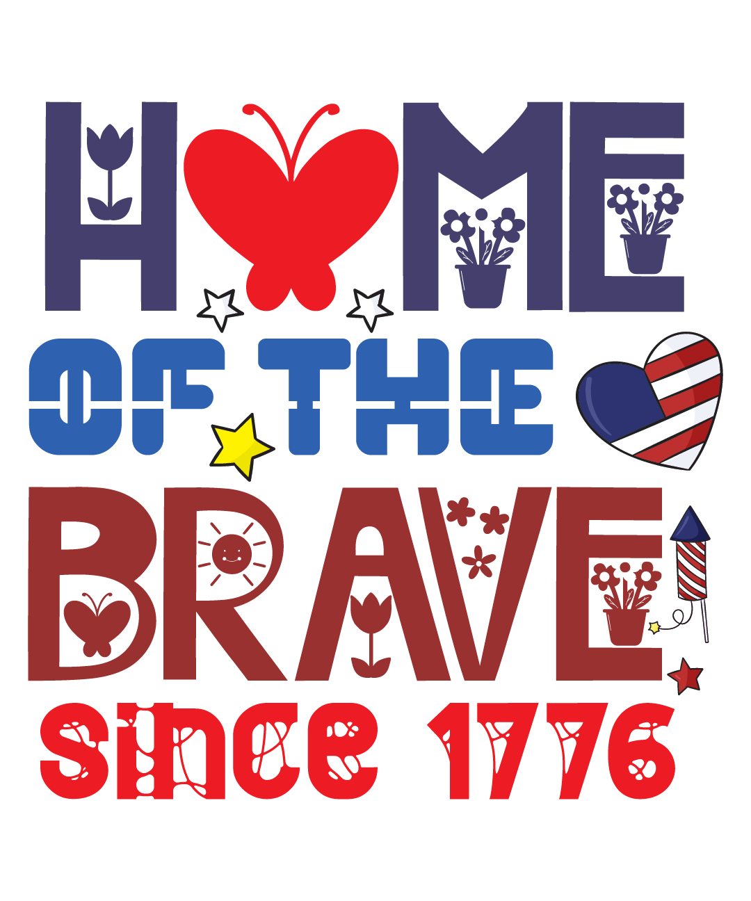 4th of July 372 - Home Of The Brave Since 1776 01