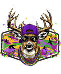Mardi Gras 412 - Funny Mardi Gras Deer Hunting Boys Men Fat Tuesday Carnival T Shirt
