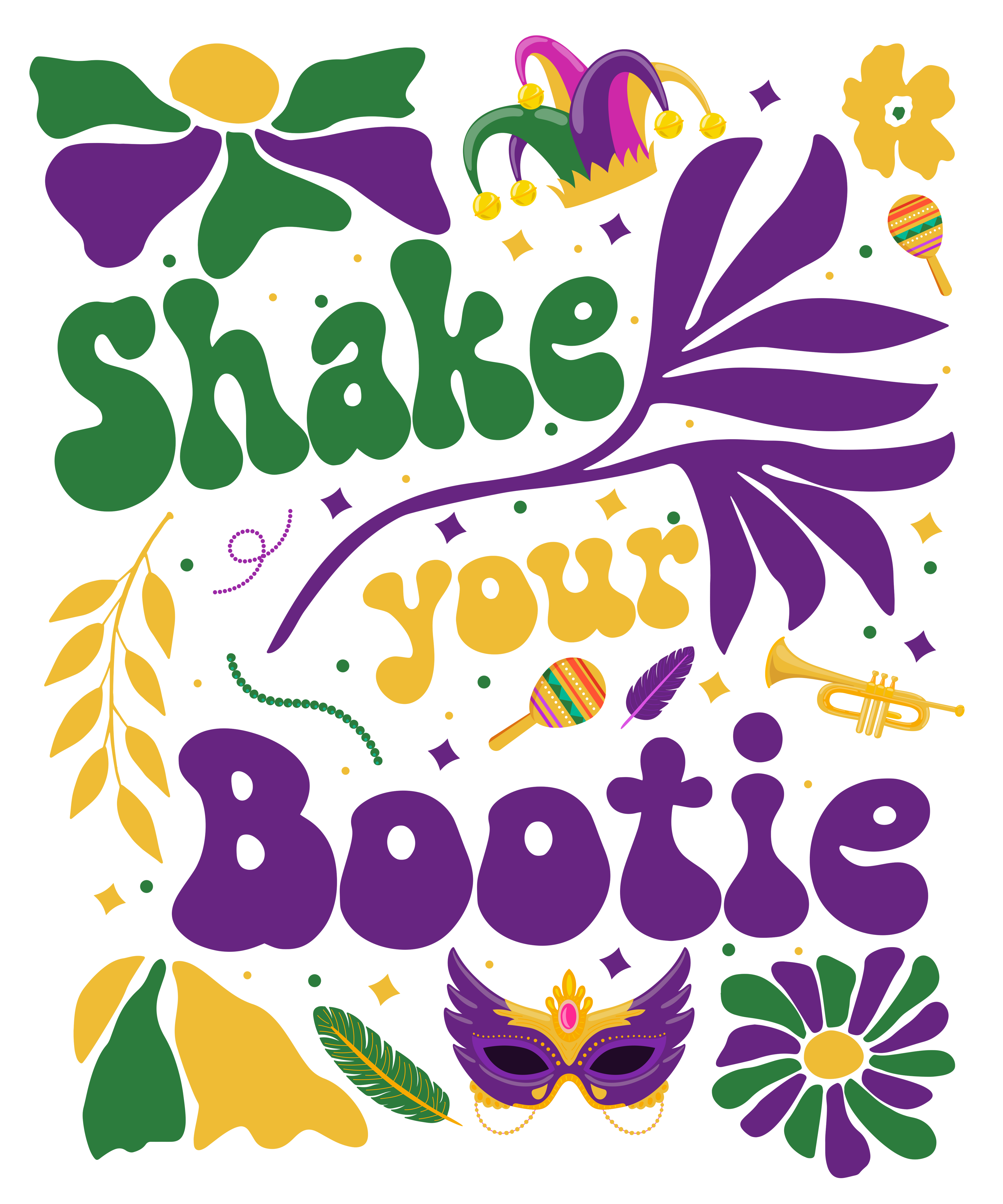 Mardi Gras 904 - Or 21122024 Shark Your Bootie Mardi Gras Boho