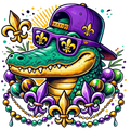 Mardi Gras 717 - Mardi Gras Gator Alligator Kids 112593908 Mardi Gras 4