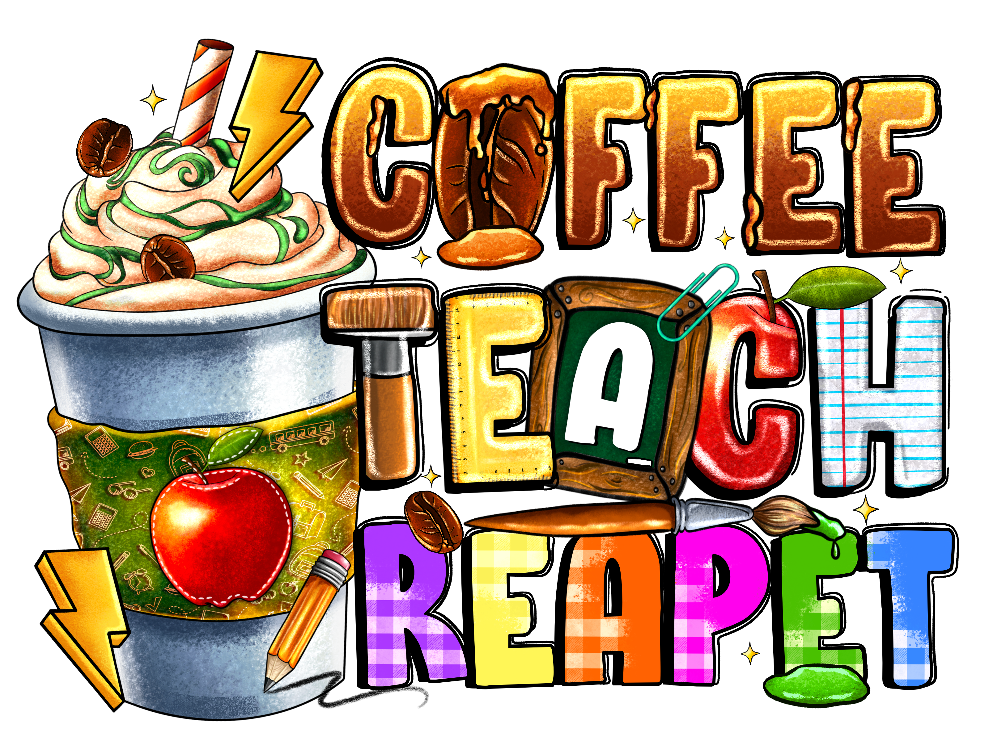 Teacher 185 - Coffeeteachreapetcoffeecup