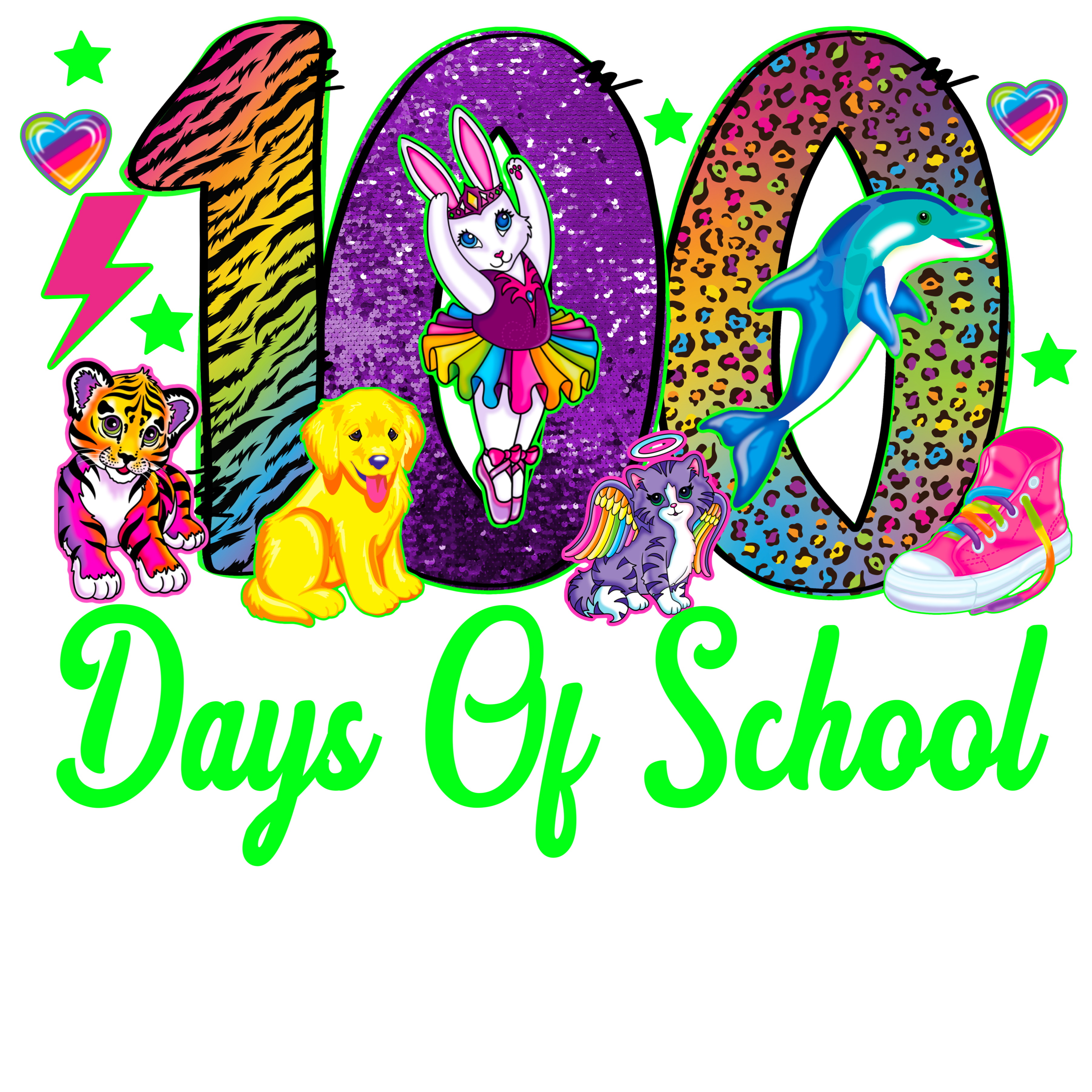 Randomness 1 - 100 Day School Lisa Frank