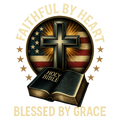 Christian 169 - Faithful By Heart Holy Bible Blessed By Grace