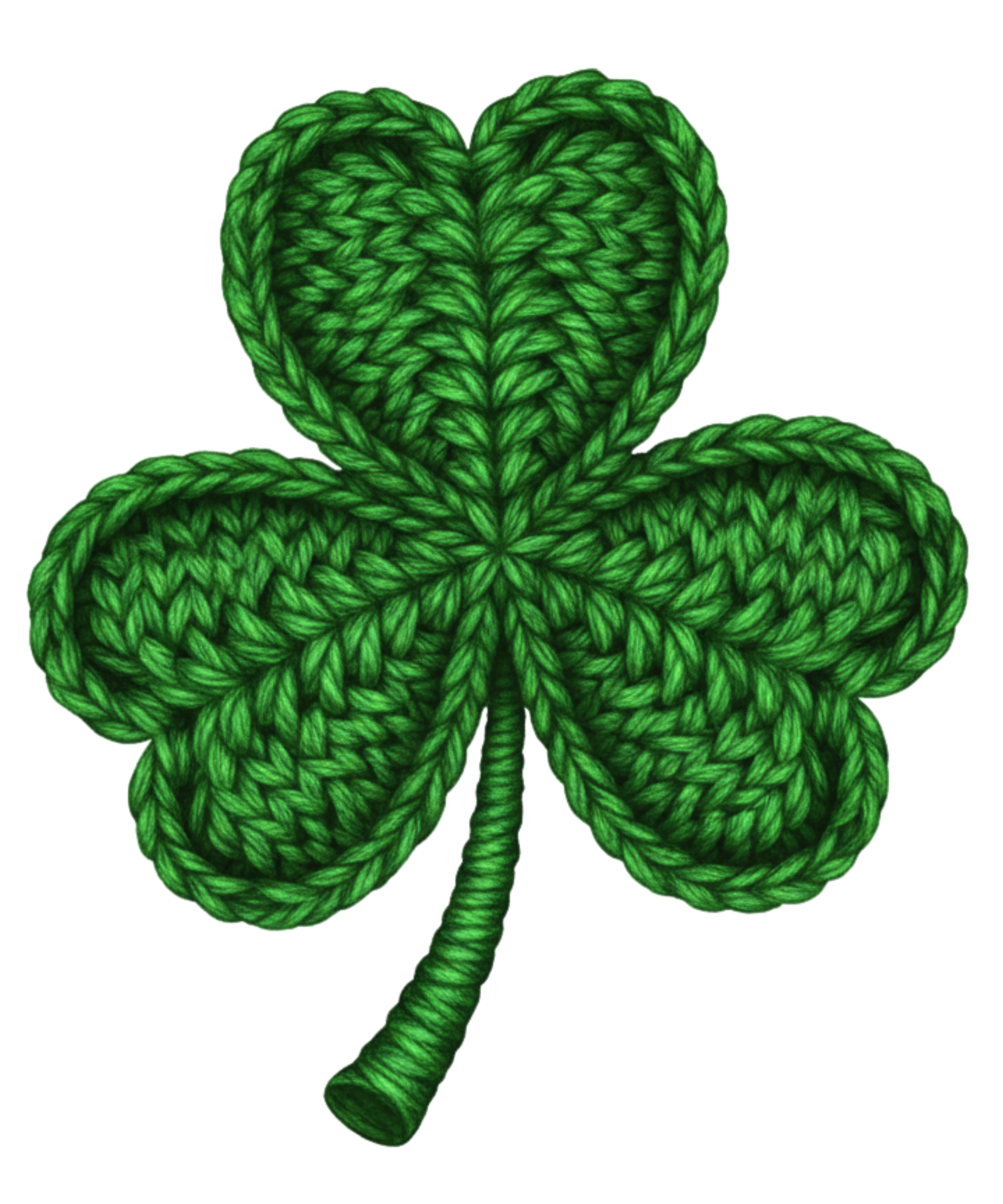 St. Patrick's Day 60 - Faux Yarn Shamrock St Patricks 138885420 Faux Yarn Shamrock St Patricks Day