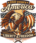 4th of July 62 - 250th Anniversary Usa Land Of The Free   American Freedom Sweatshirt