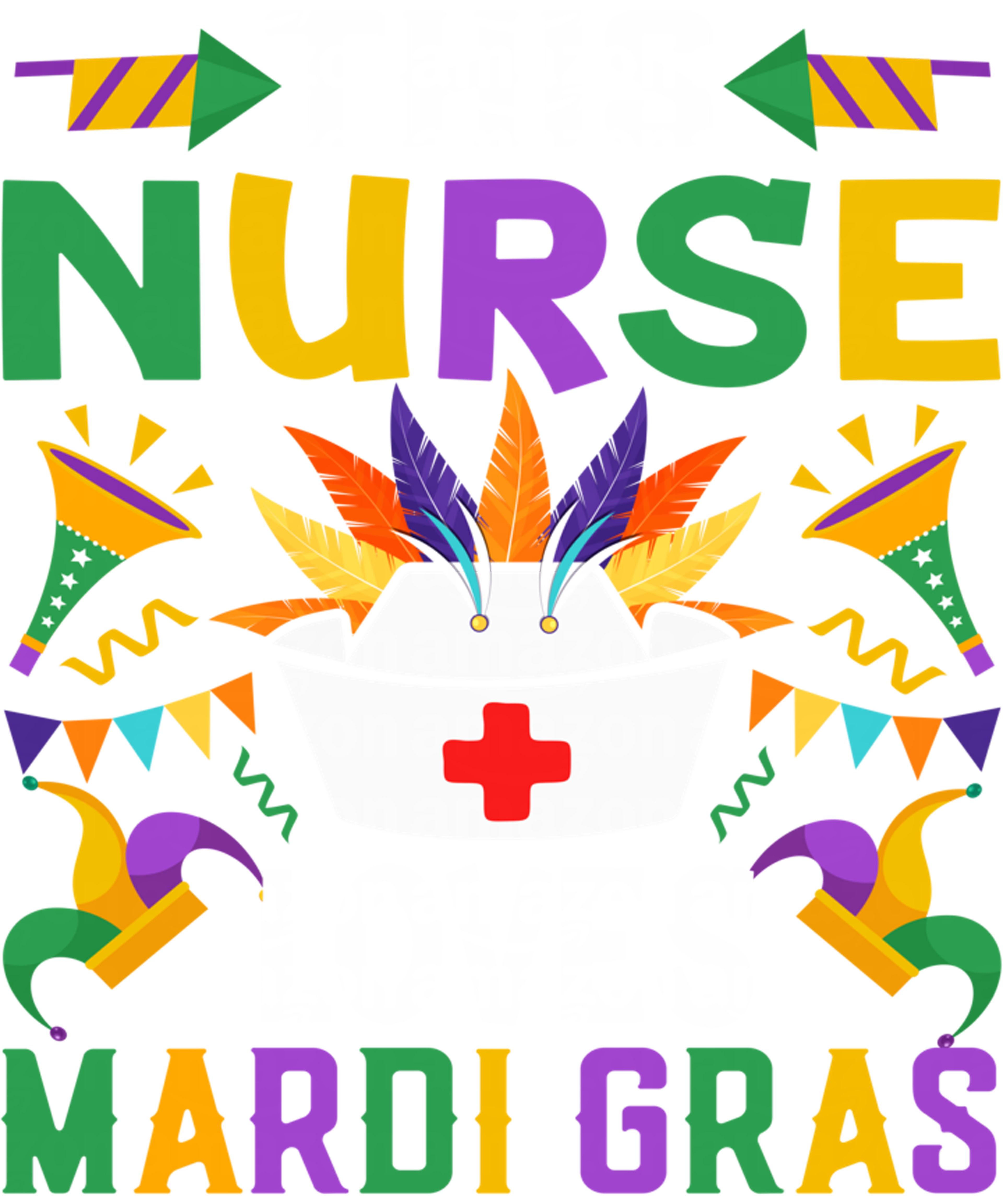 Mardi Gras 1021 - This Nurse Loves Mardi Gras New Orleans Nola Parade Nursing Sweatshirt