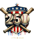 4th of July 61 - 250th Anniversary Usa Independence Baseball Ice Cream Drip T Shirt