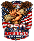 4th of July 320 - America 250th Anniversary 1776 2026 250 Years Of Self Rule Sweatshirt