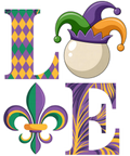 Mardi Gras 541 - Love Billiard Ball Mardi Gras Costume Carnival Women Men Sweatshirt