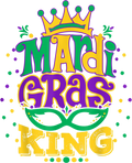 Mardi Gras 617 - Mardi Gras King T Shirt With Crown Louisiana Carnival Gift
