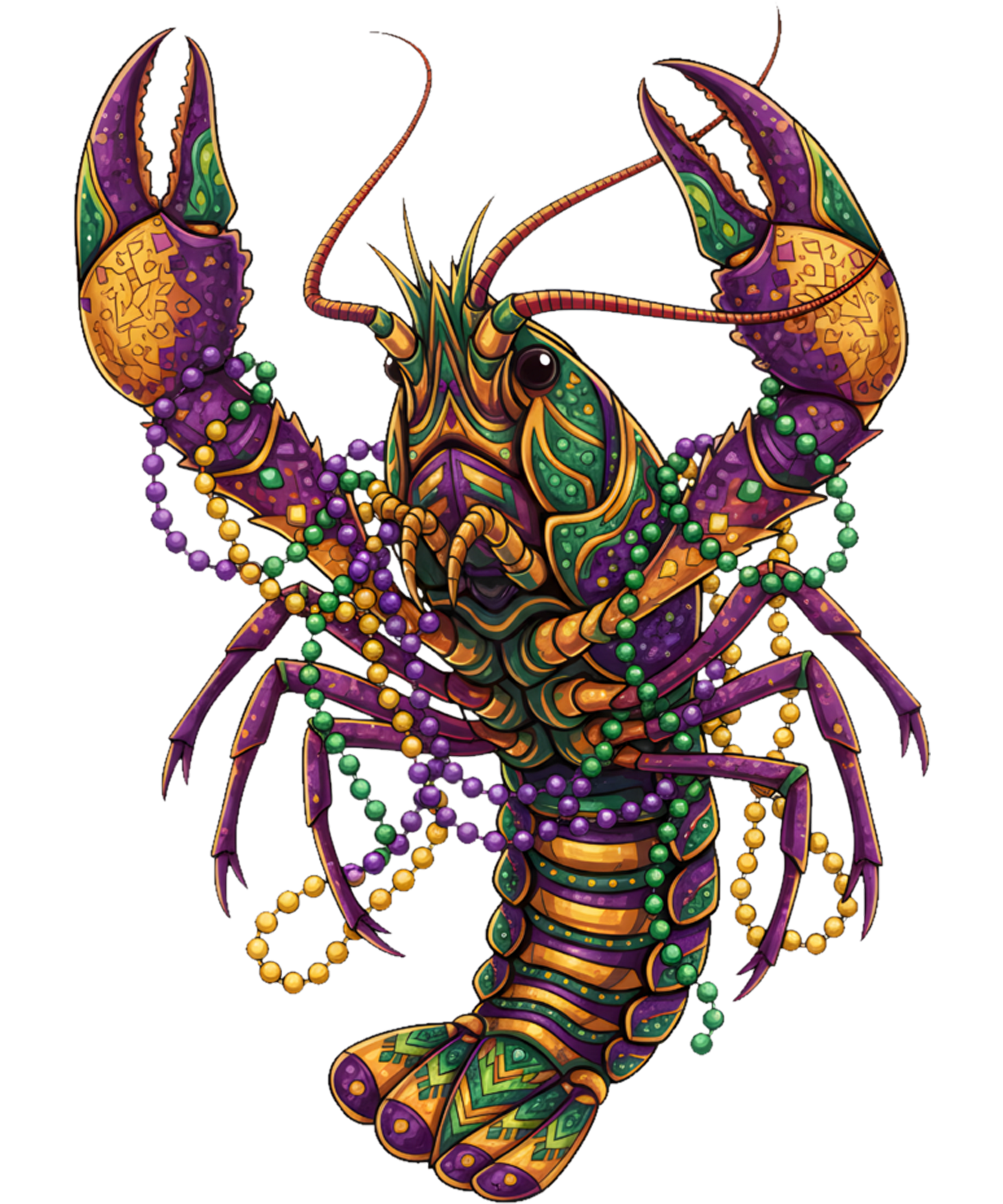 Mardi Gras 344 - Crawfish Lover Cute Mardi Gras Carnival Women Men Sweatshirt