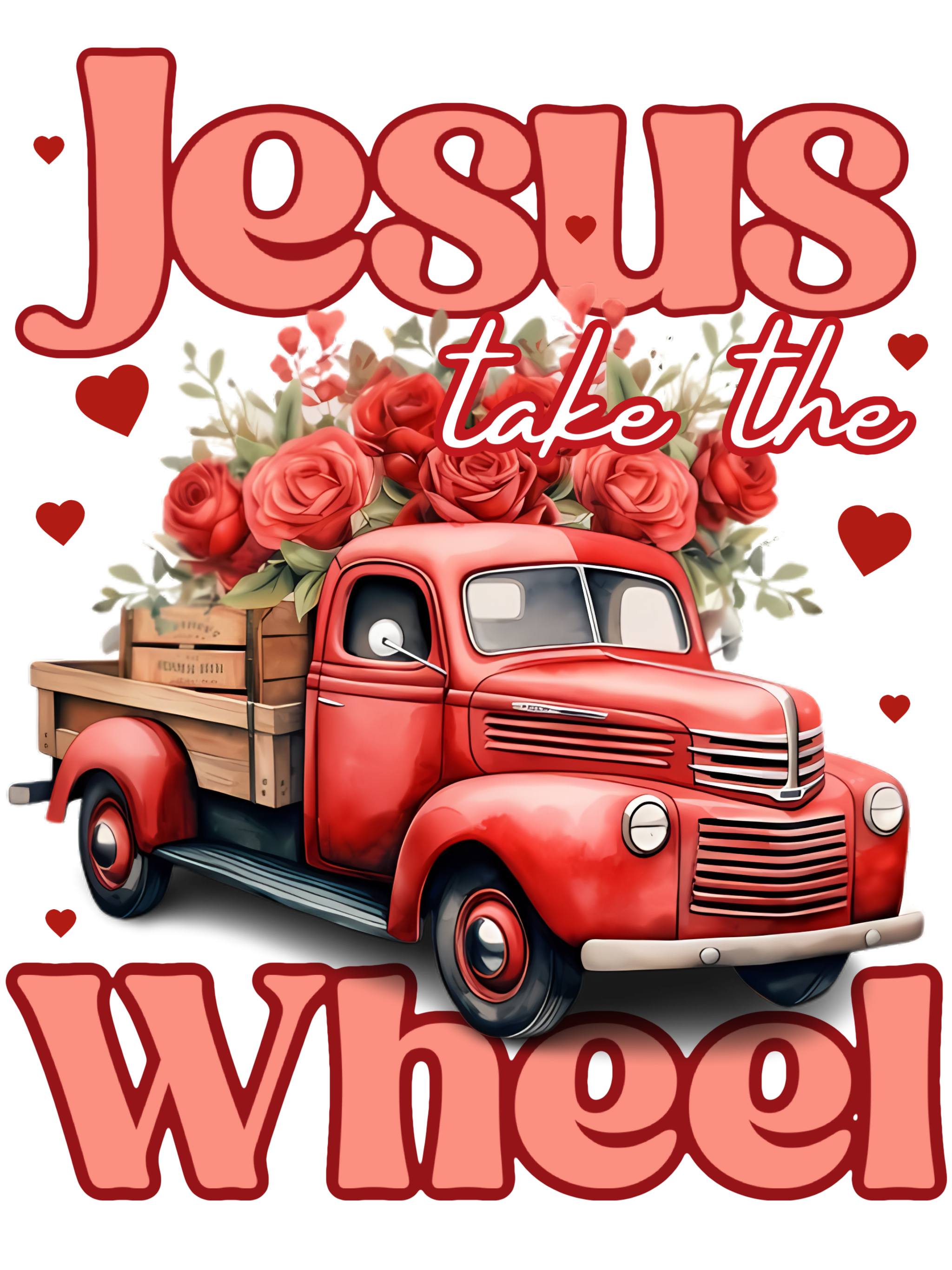 Christian 425 - Jesus Wheel Roses