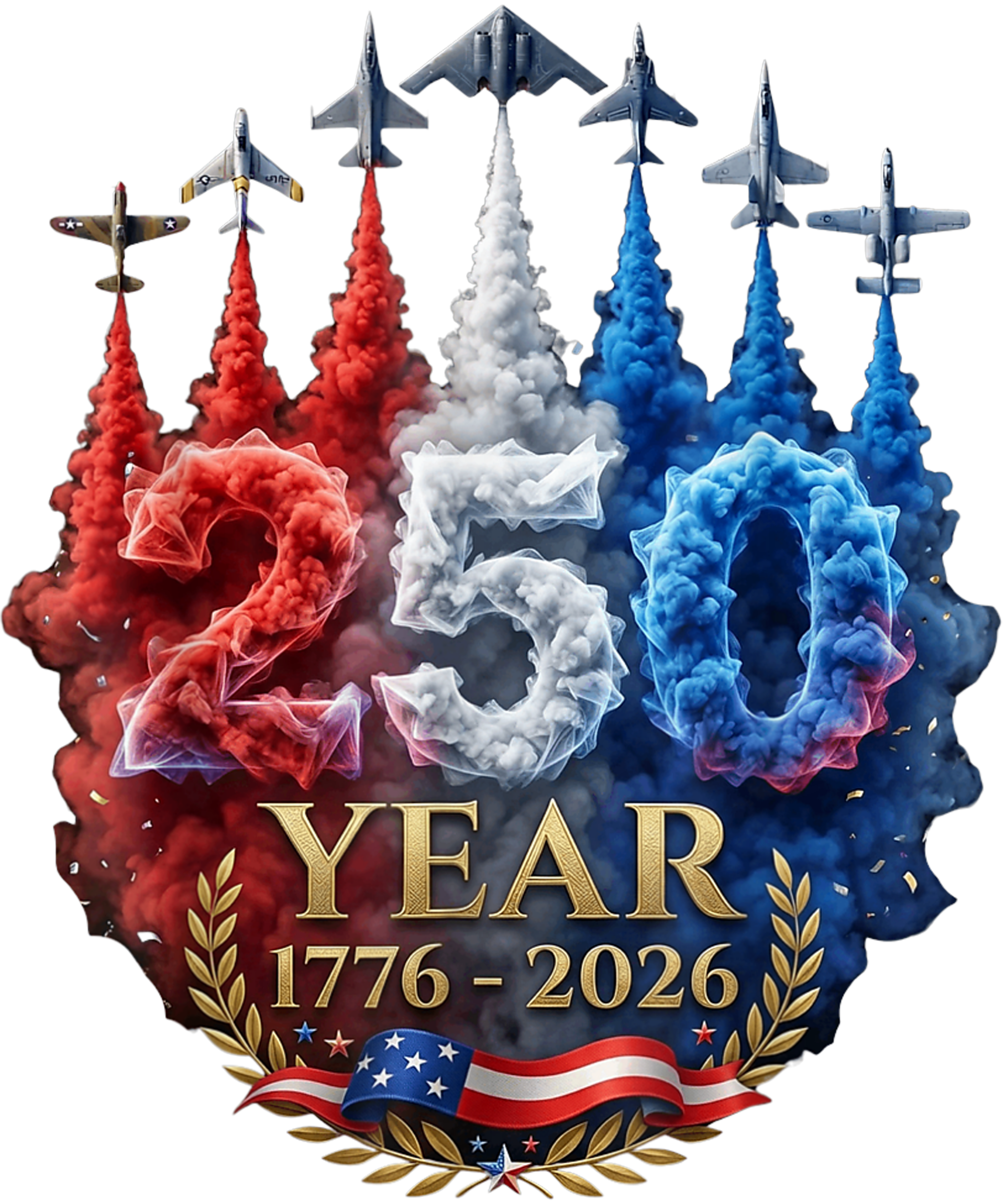 4th of July 43 - 250 Years American 250th Usa Patriotic 4th Of July T Shirt