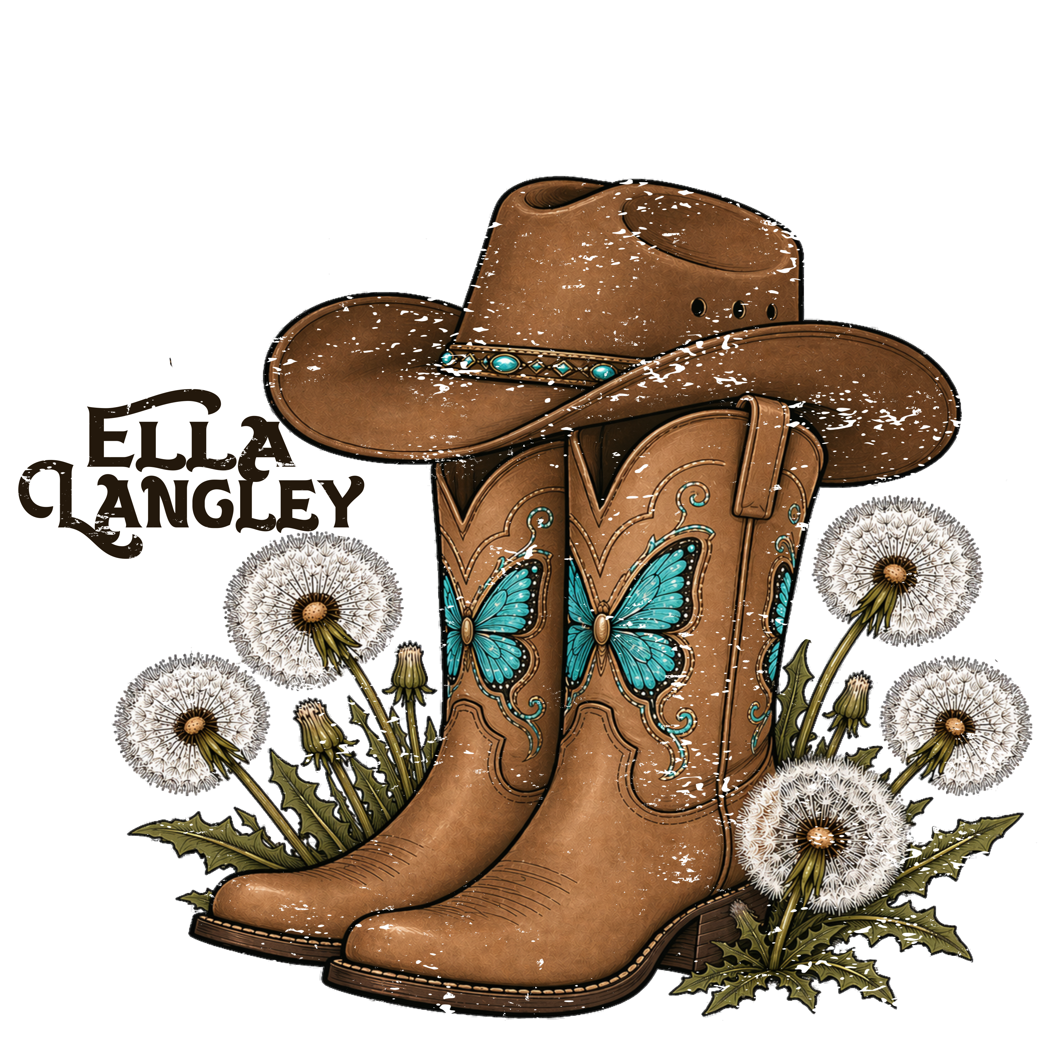 Randomness 601 - Ella Langley Distressed Boots