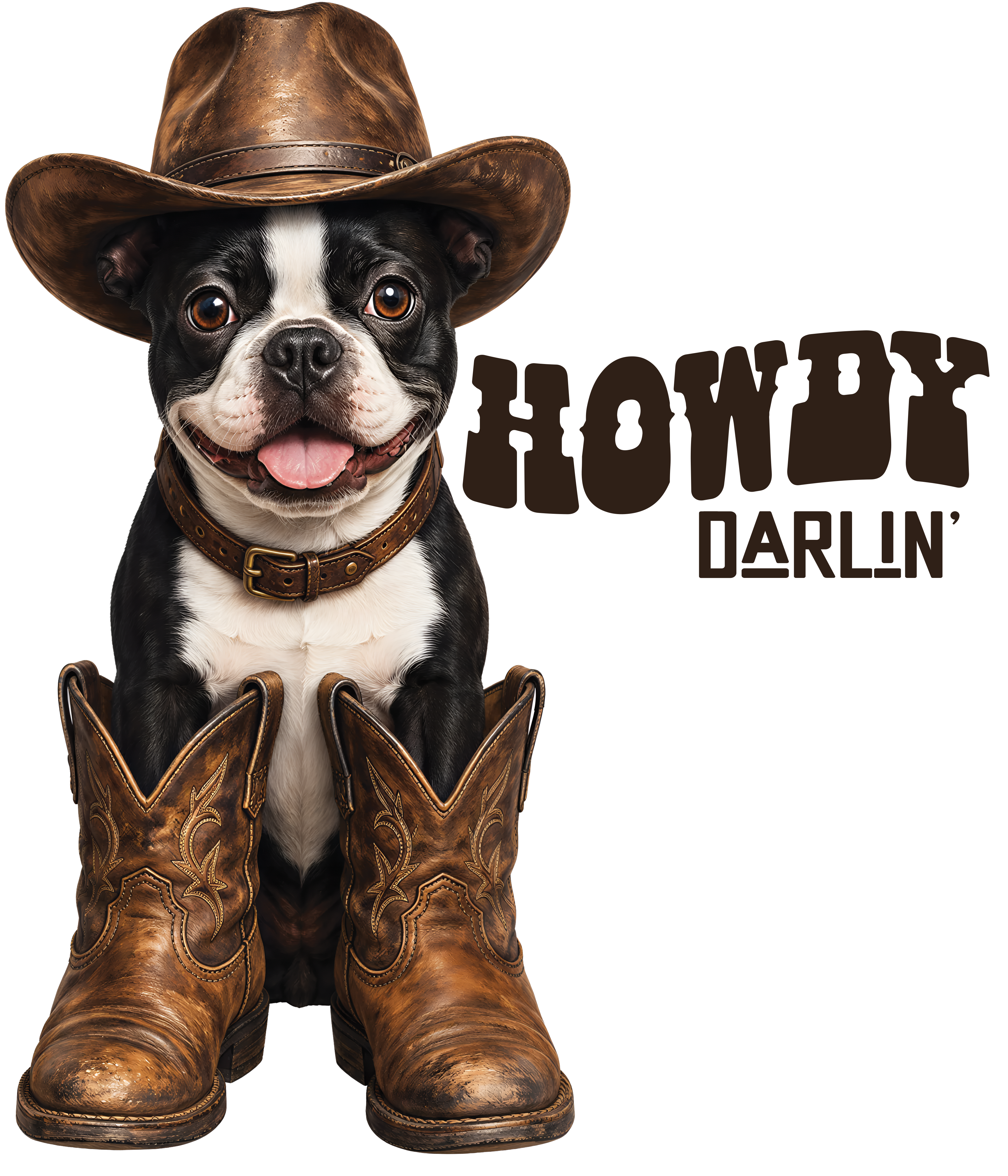 Randomness 854 - Howdy Darlin Boston Terrier